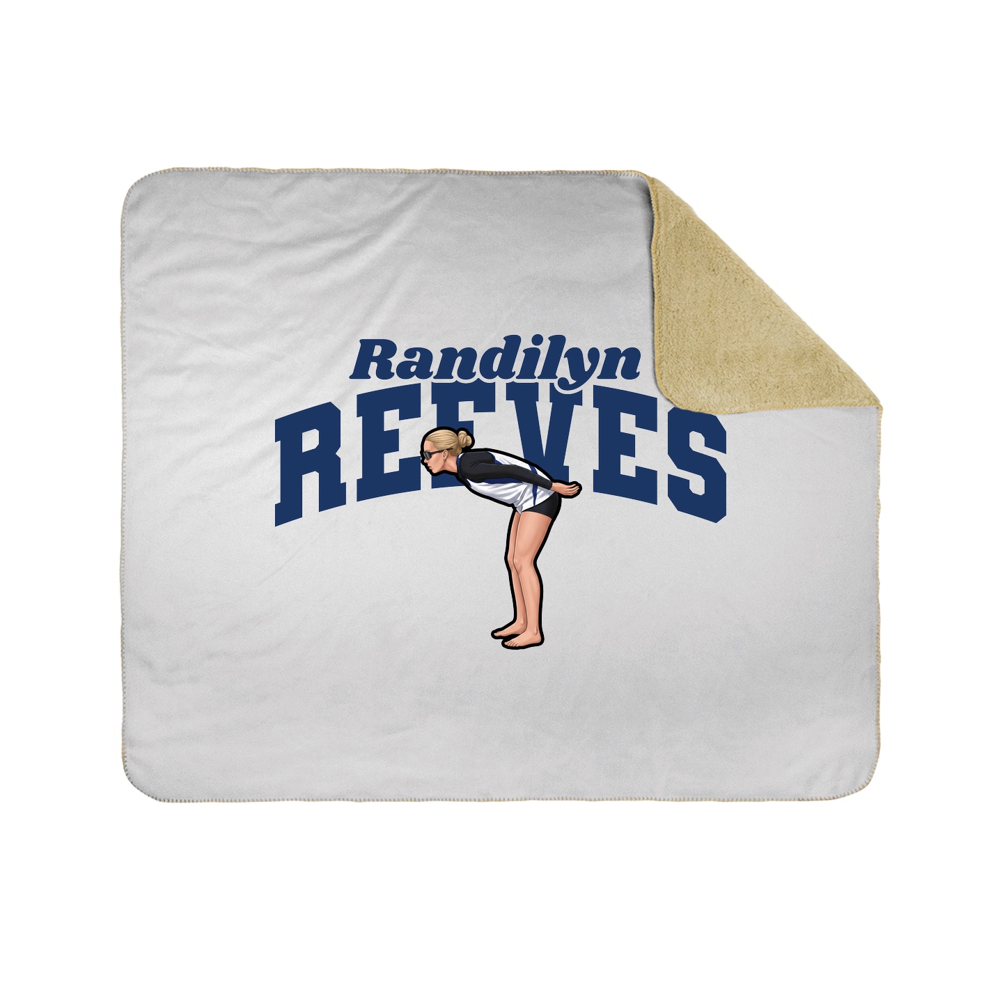 Throw Blanket — Signature Arch in White