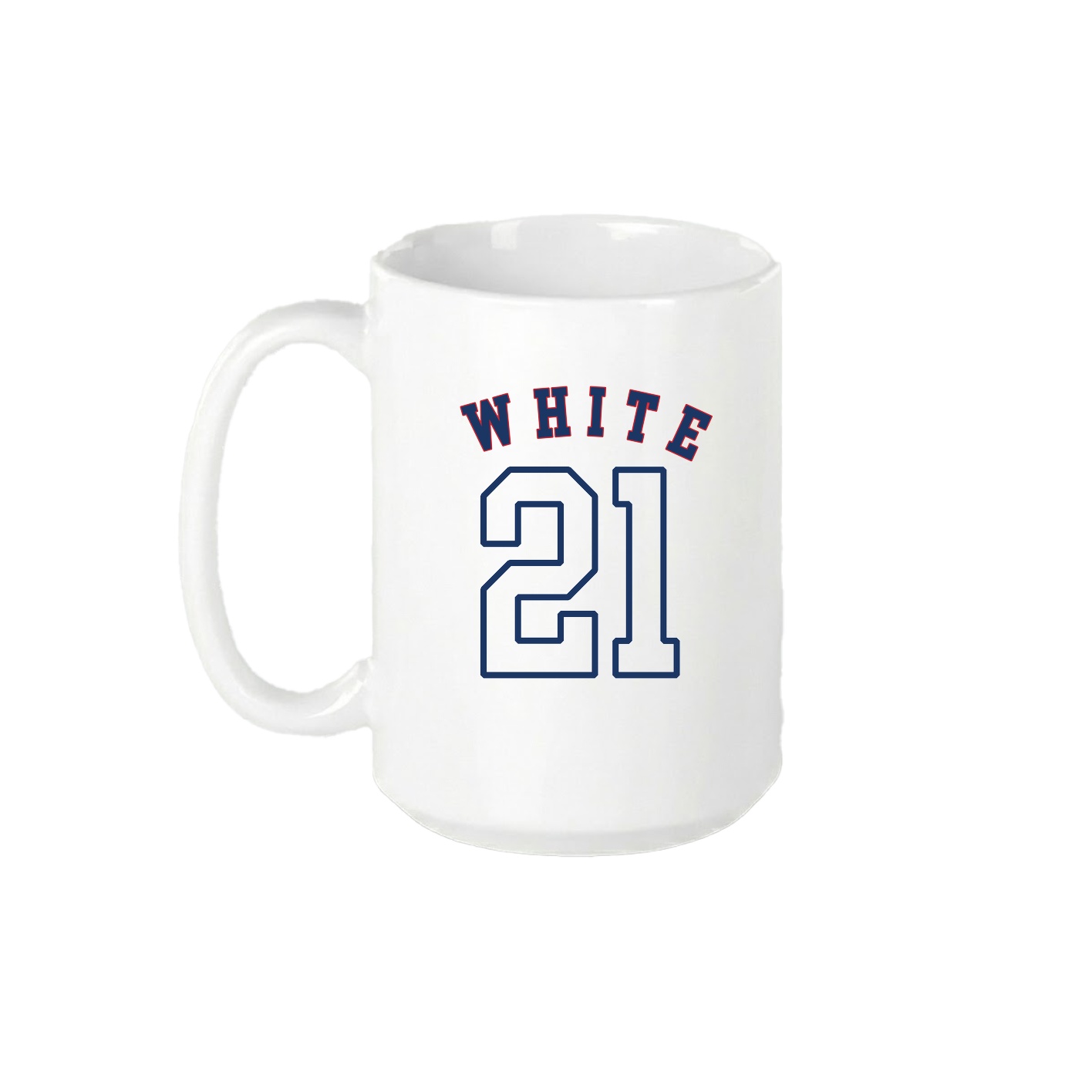 15oz Coffee Mug — Shirsey Arch in White