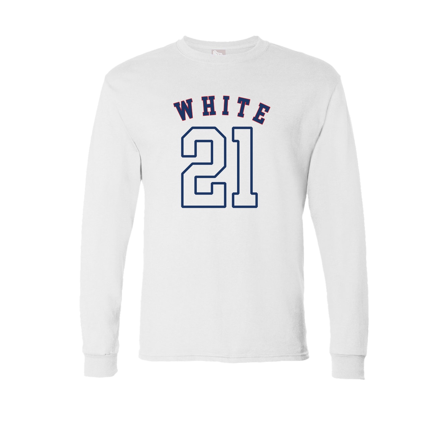 Long Sleeve Tee — Shirsey Arch in White