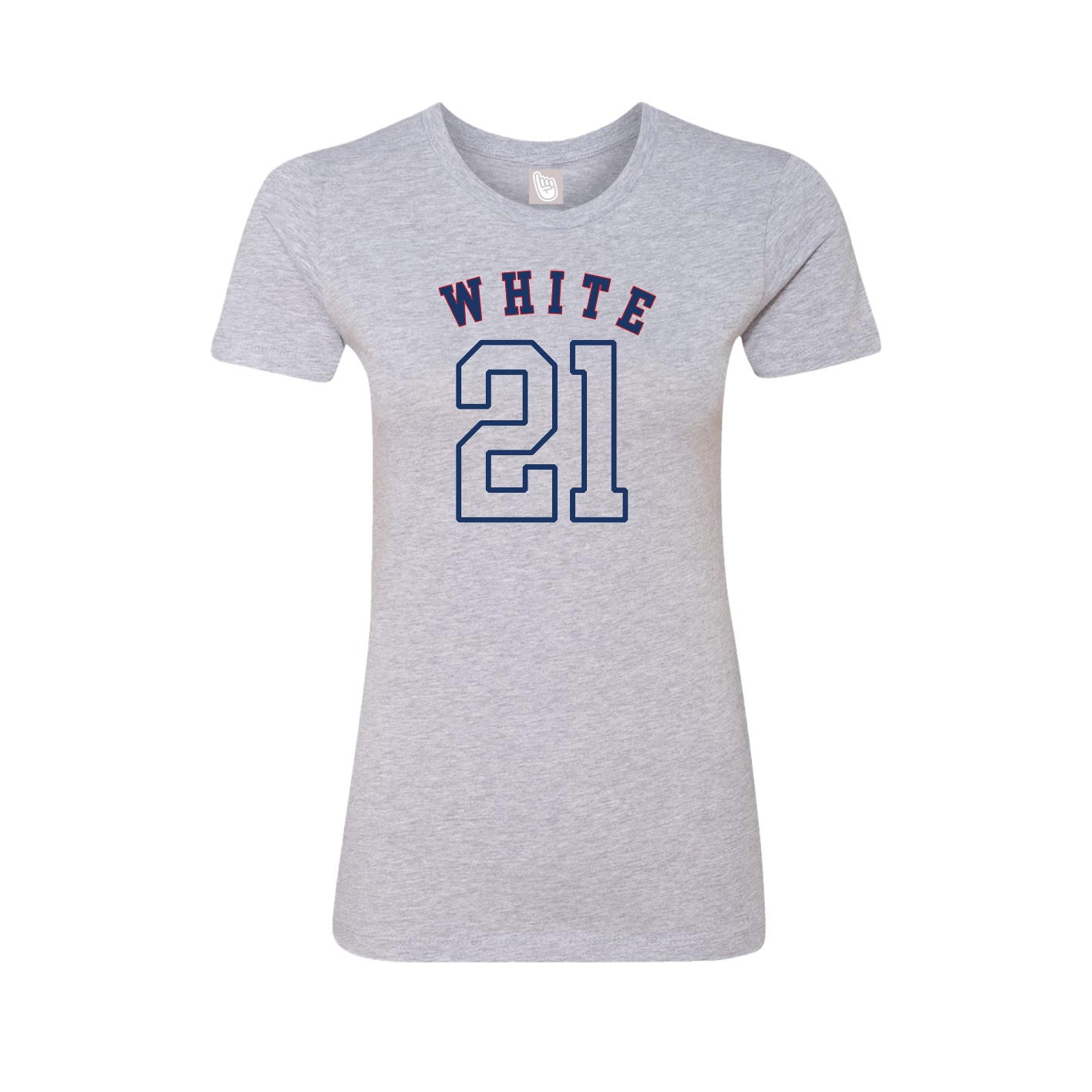 Fitted Women's Tee — Shirsey Arch in Grey
