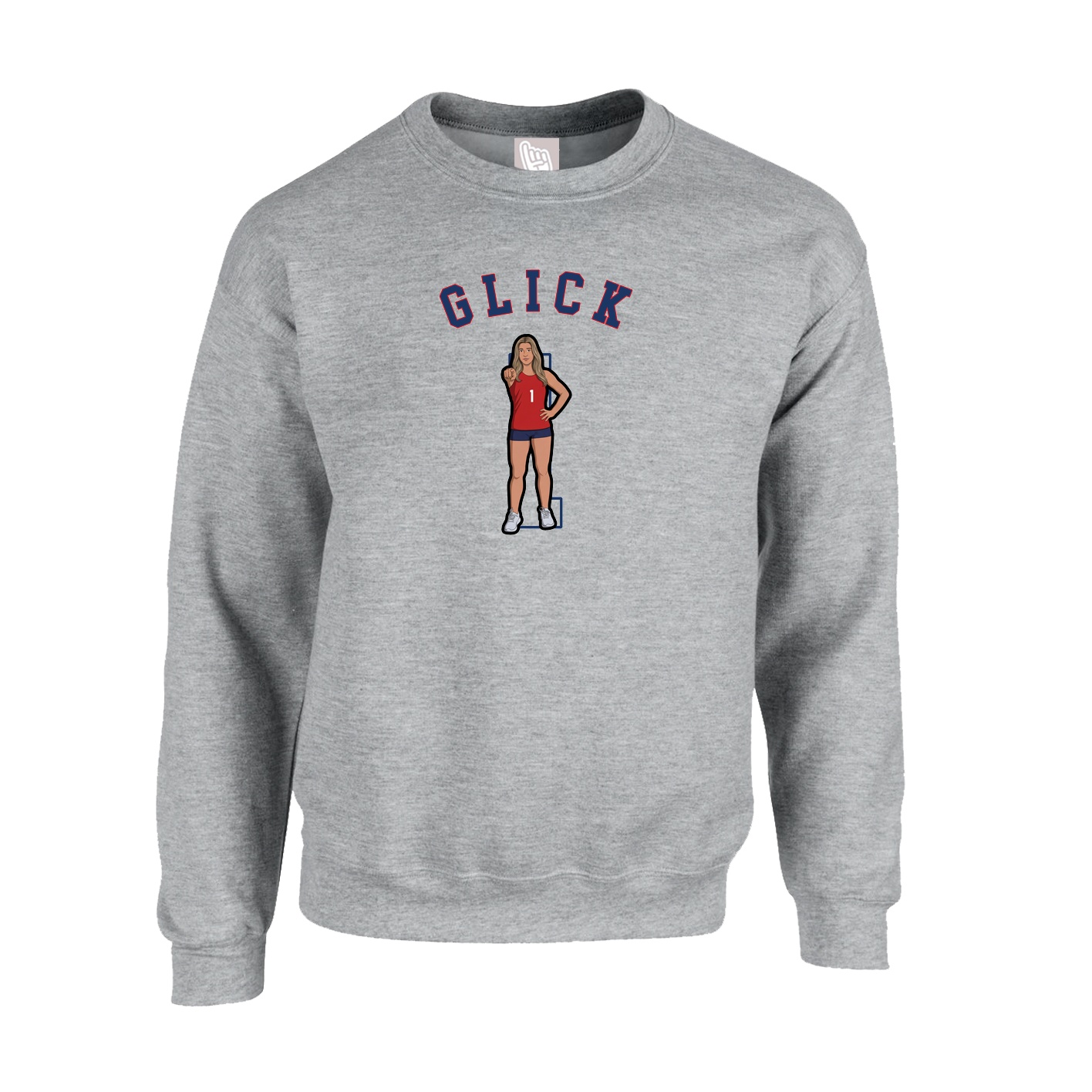 Fleece Crew — Shirsey Arch in Grey
