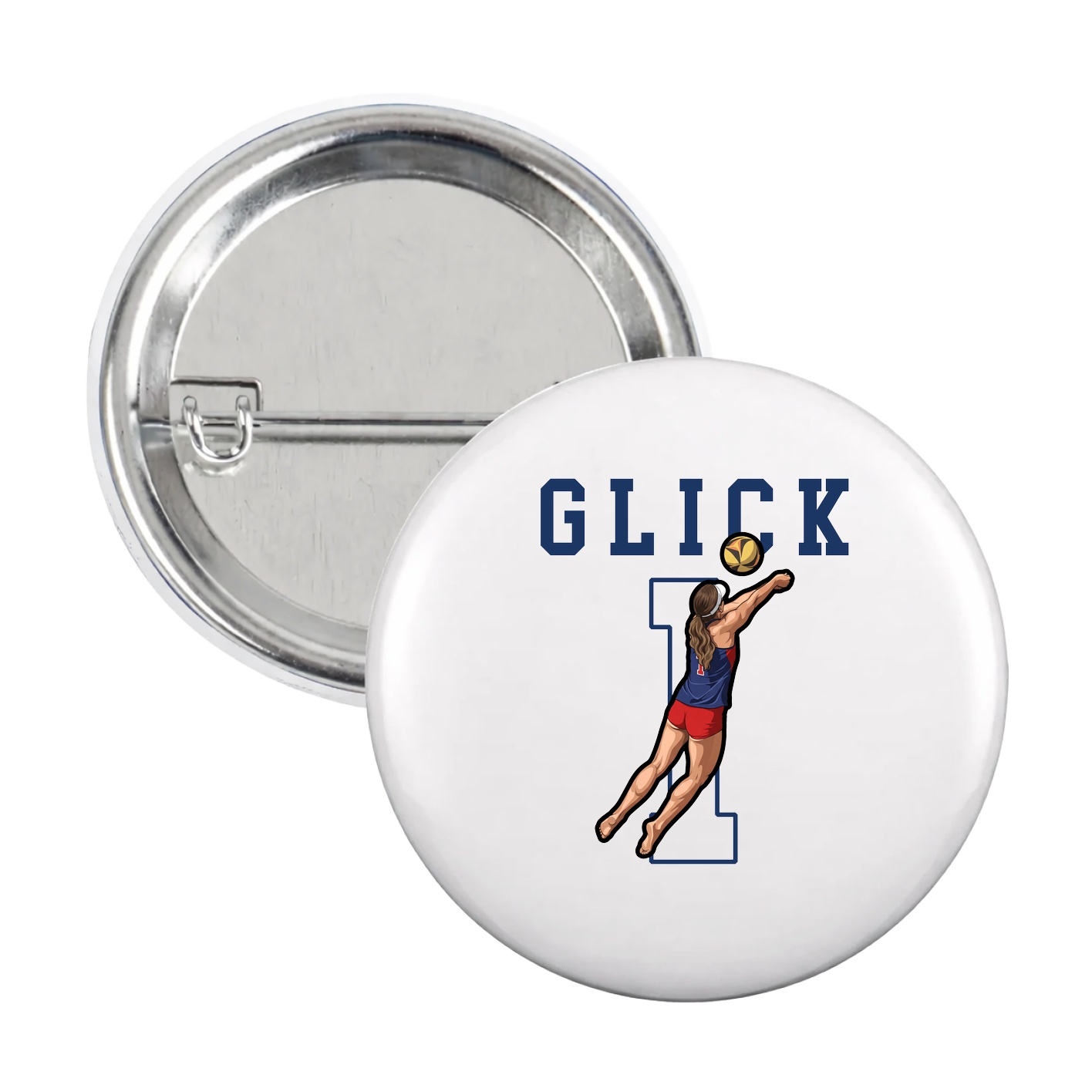 Game Day Button — Shirsey in White