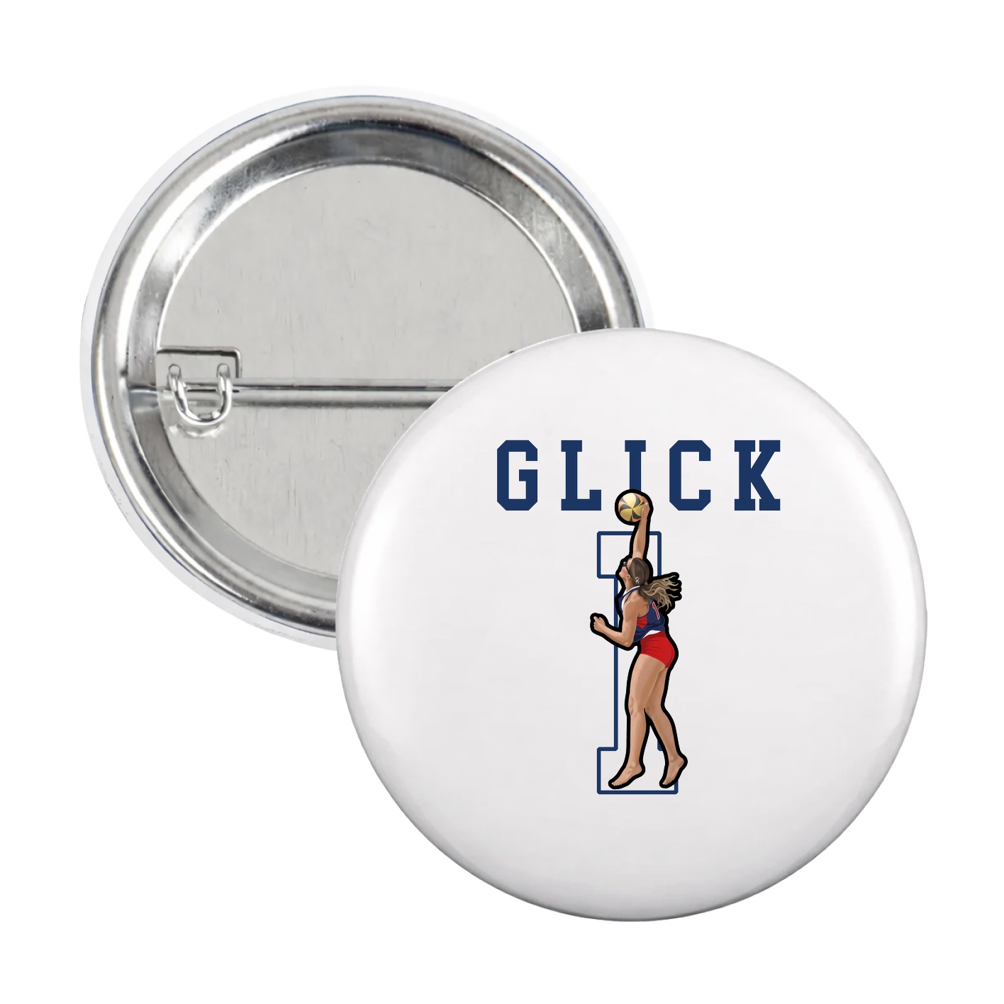 Game Day Button — Shirsey in White