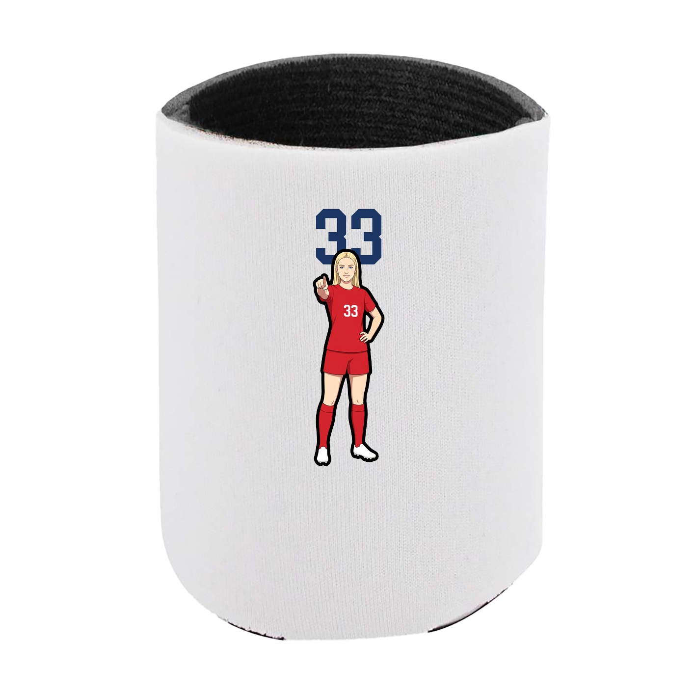 Can Holder — Number Top in White