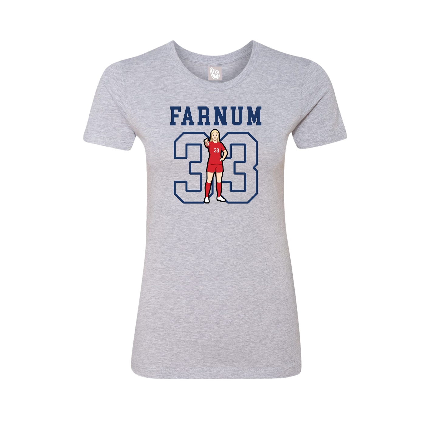 Fitted Women's Tee — Shirsey in Grey