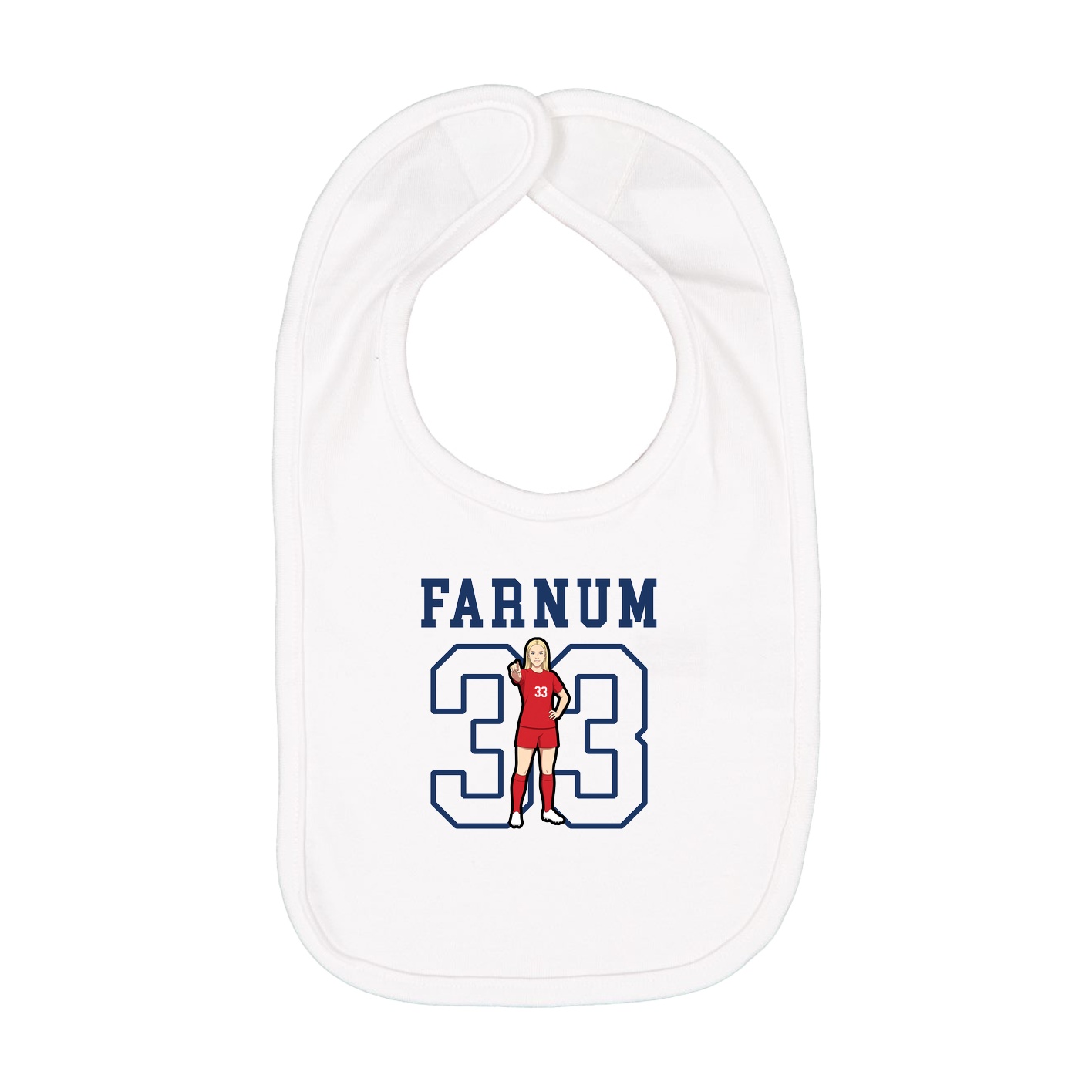 Infant Bib — Shirsey in White