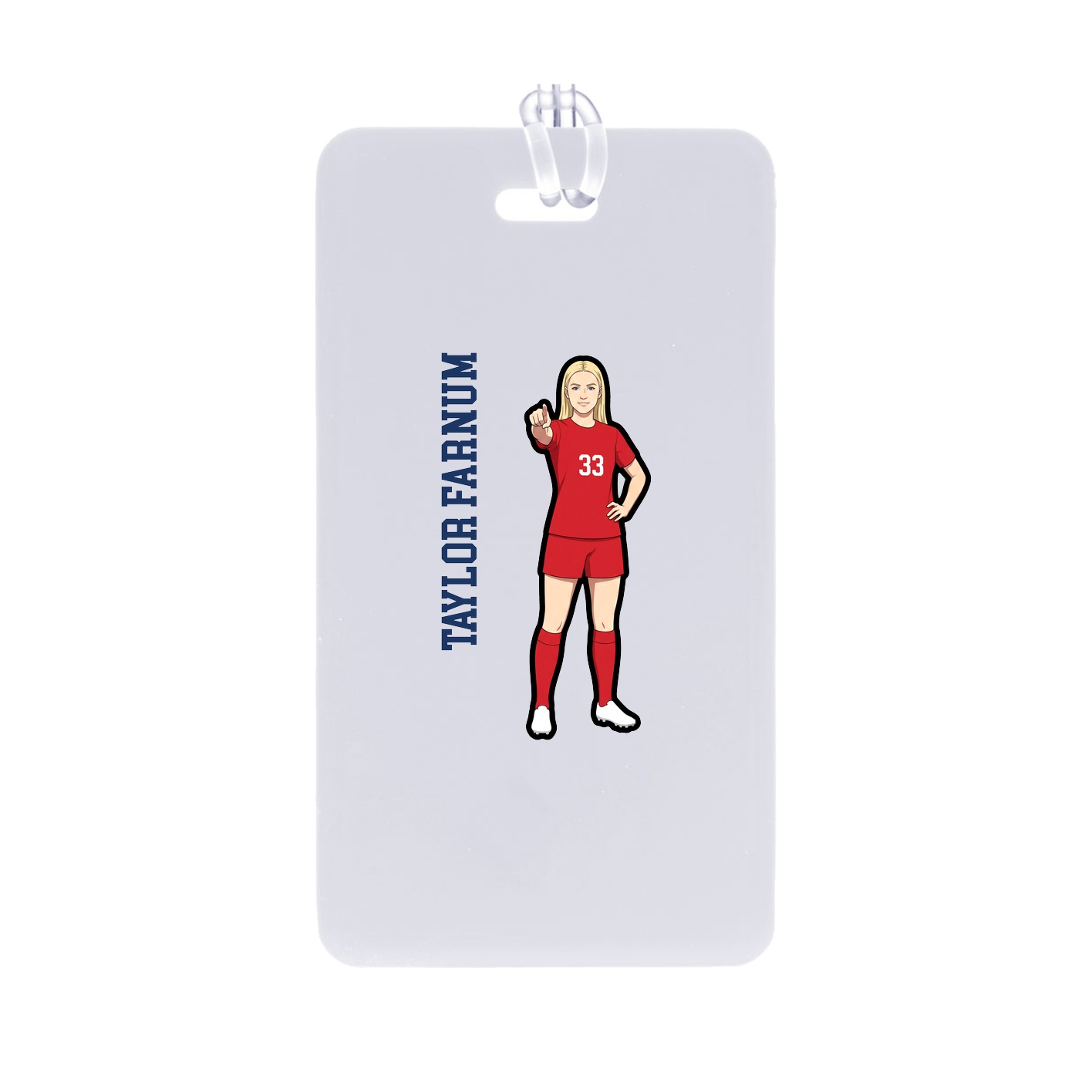 Bag Tag — Name Vertical in Classic