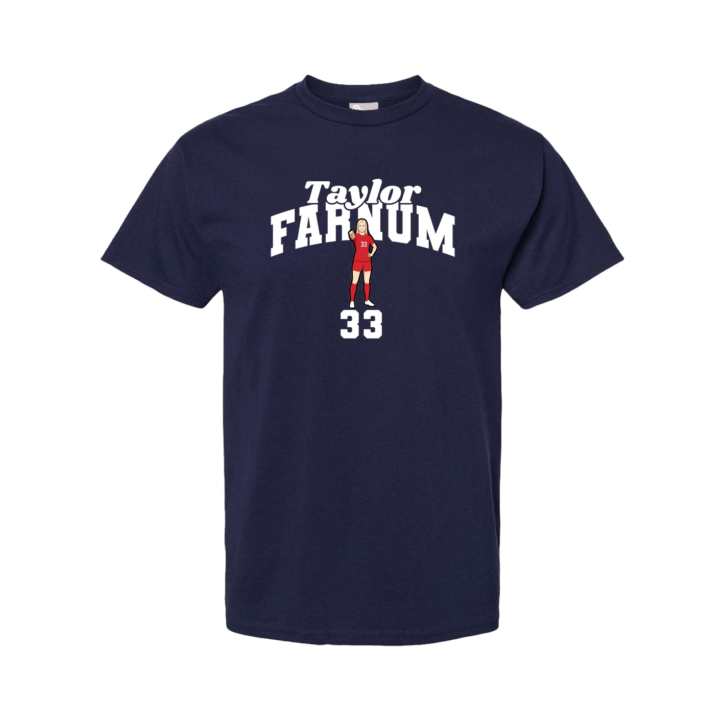 Youth Tee — Signature Arch in Navy