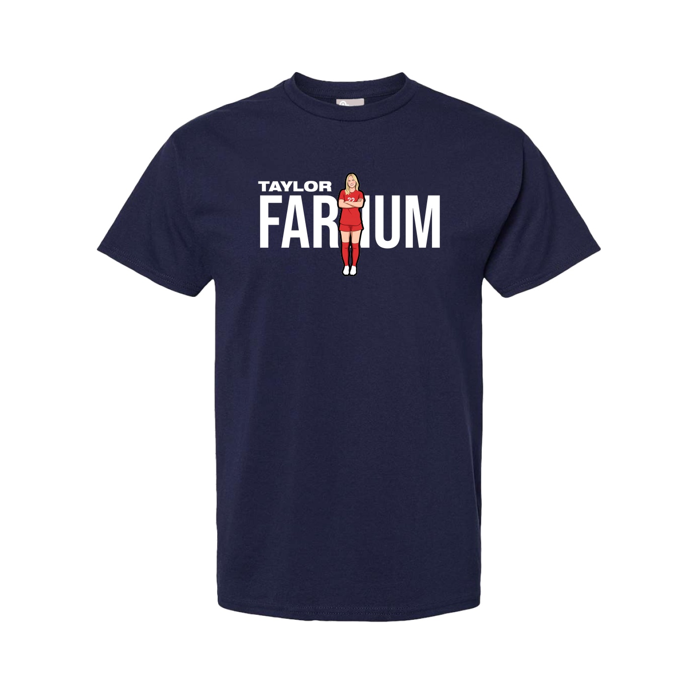 Tee — Player Name in Navy