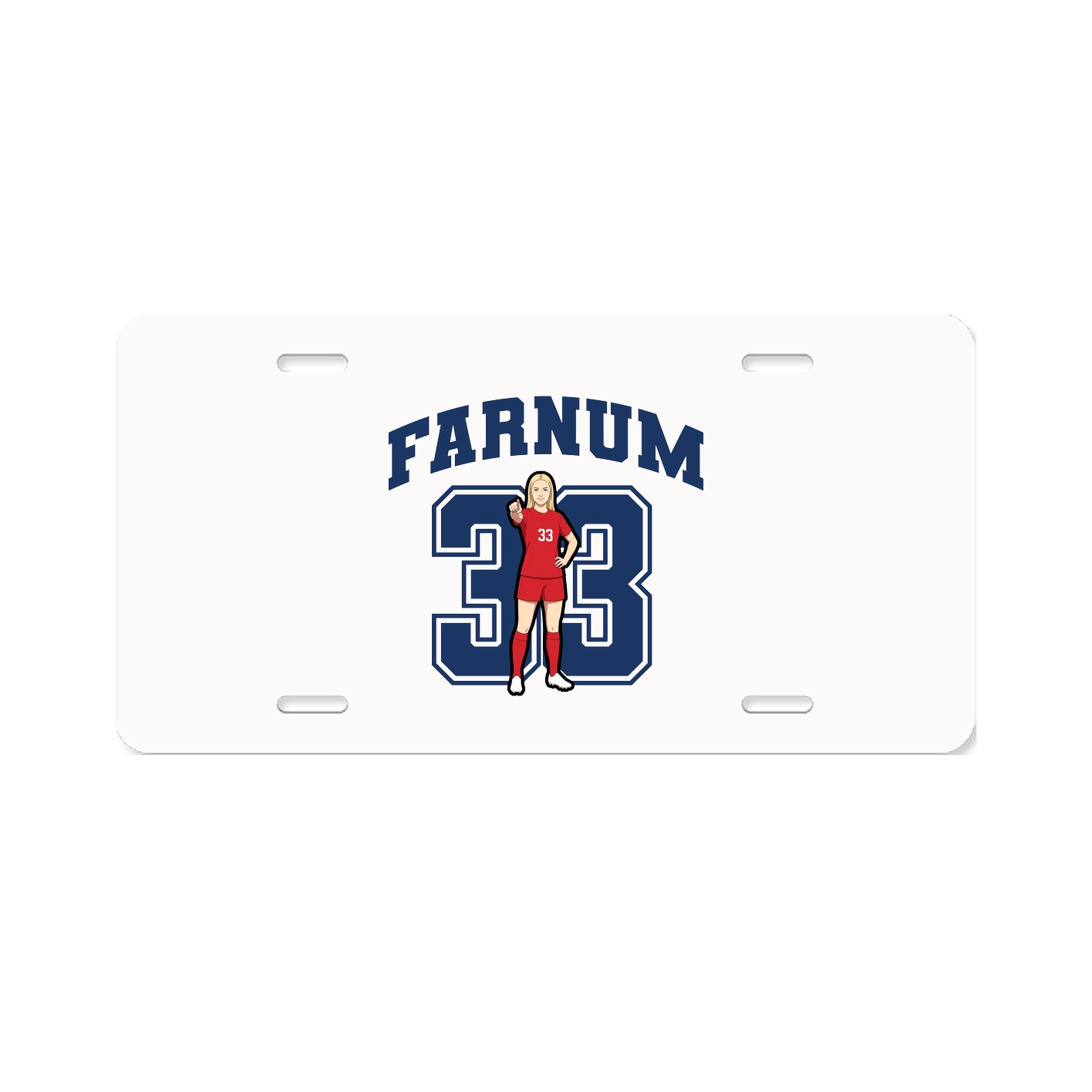 License Plate — Number in Classic