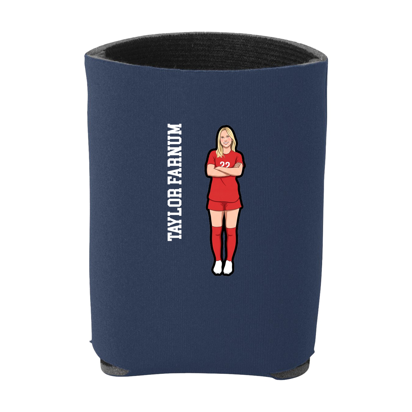 Can Holder — Name Vertical in Navy