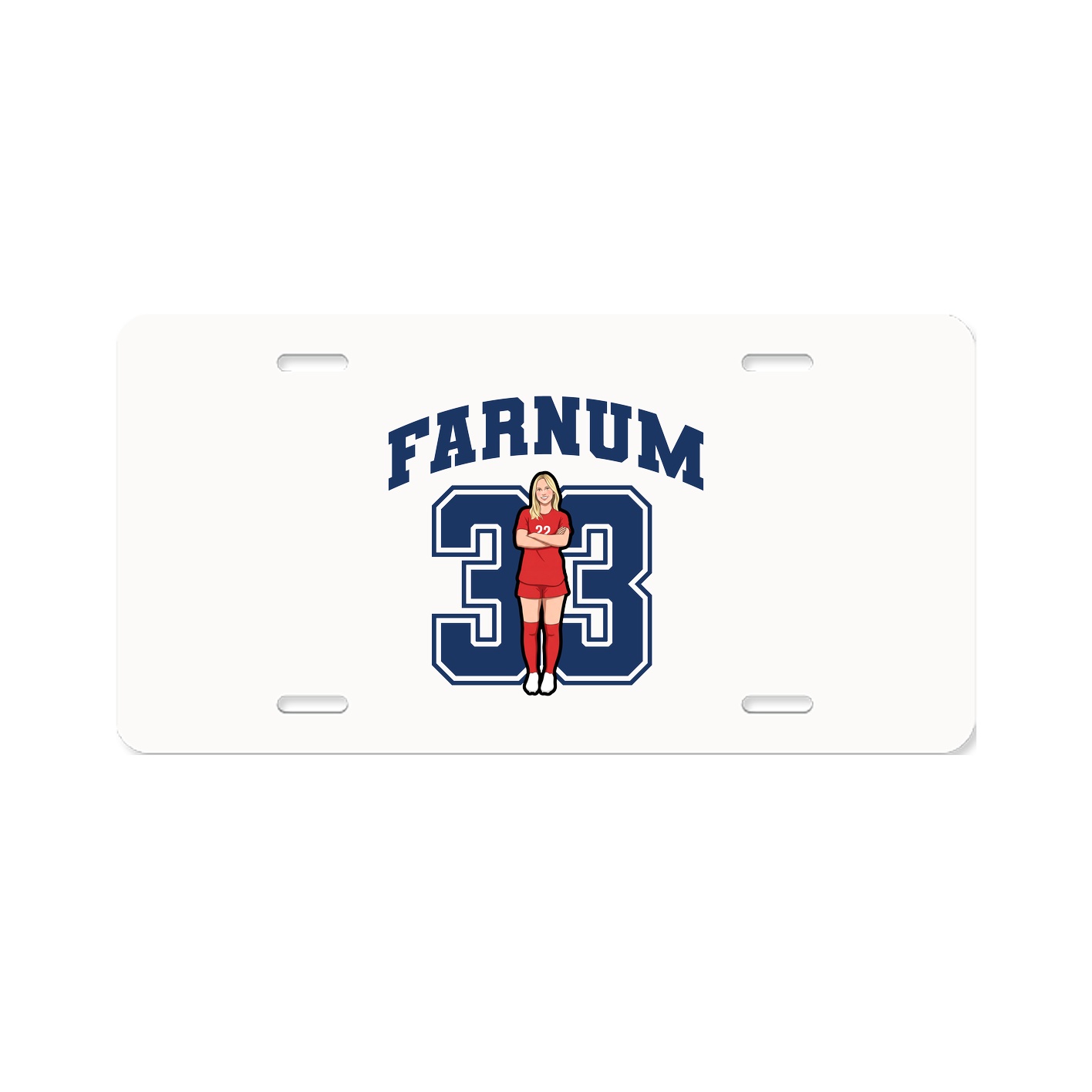 License Plate — Number in Classic
