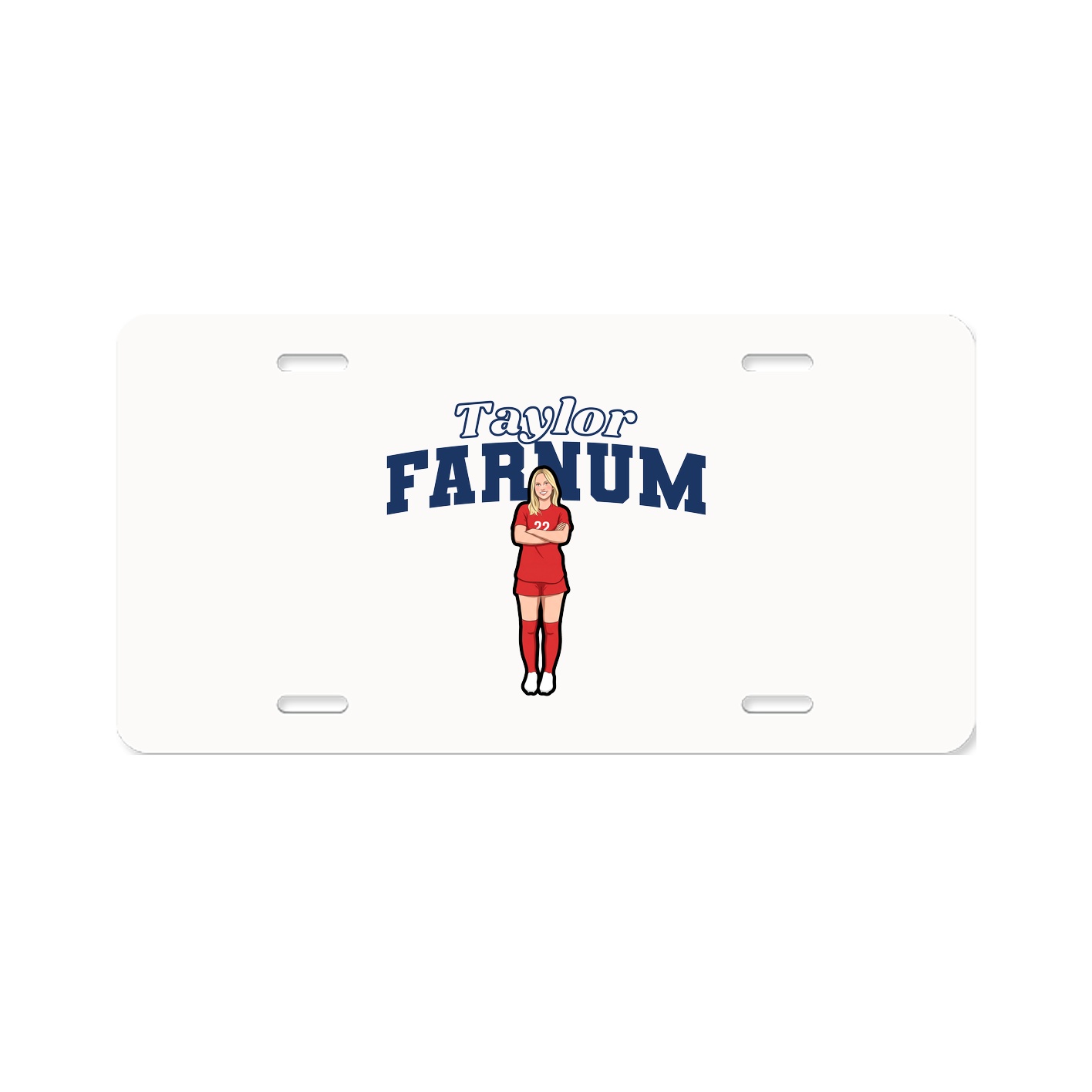 License Plate — Name Arch in Classic