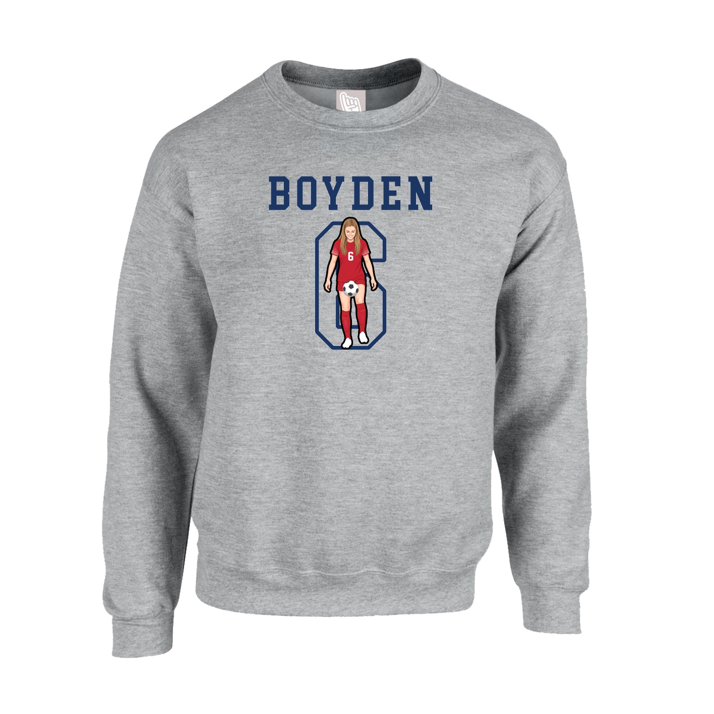 Fleece Crew — Shirsey in Grey