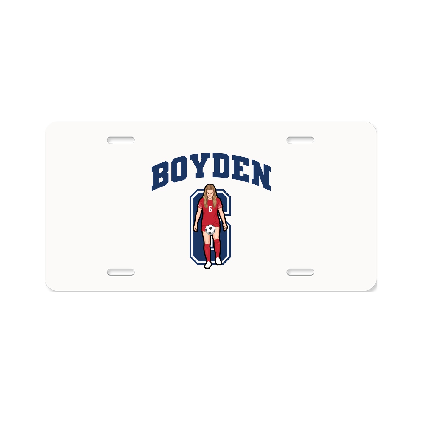 License Plate — Number in Classic