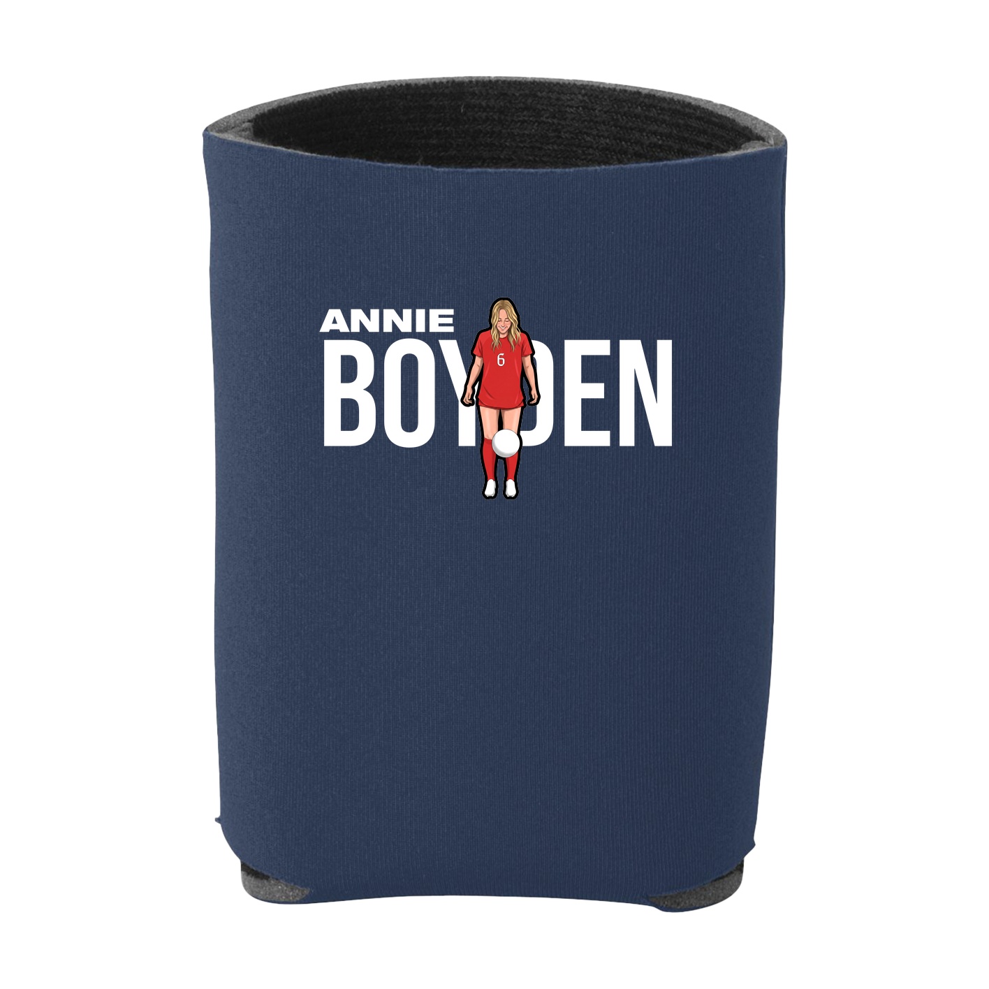 Can Holder — Player Name in Navy