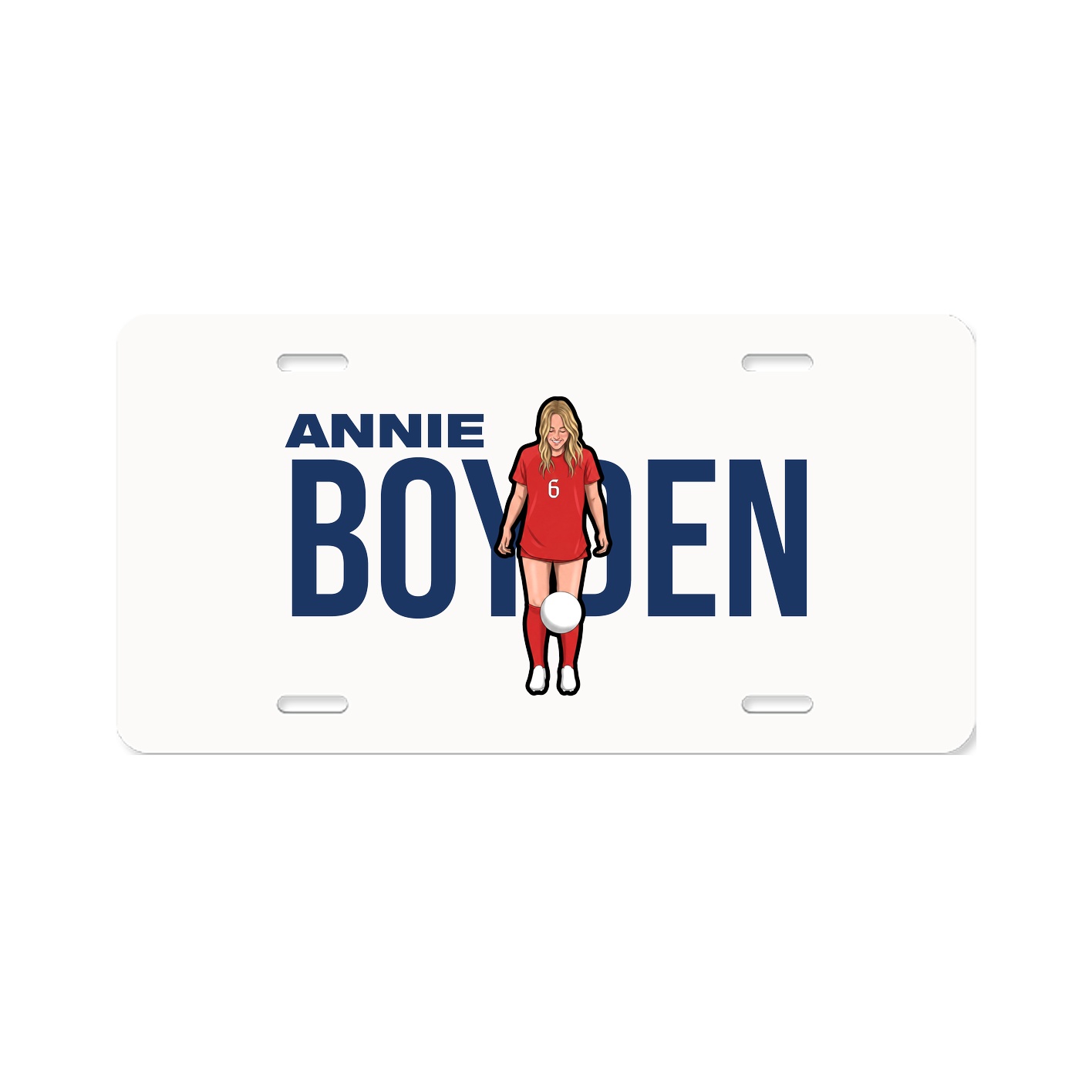 License Plate — Player Name in Classic