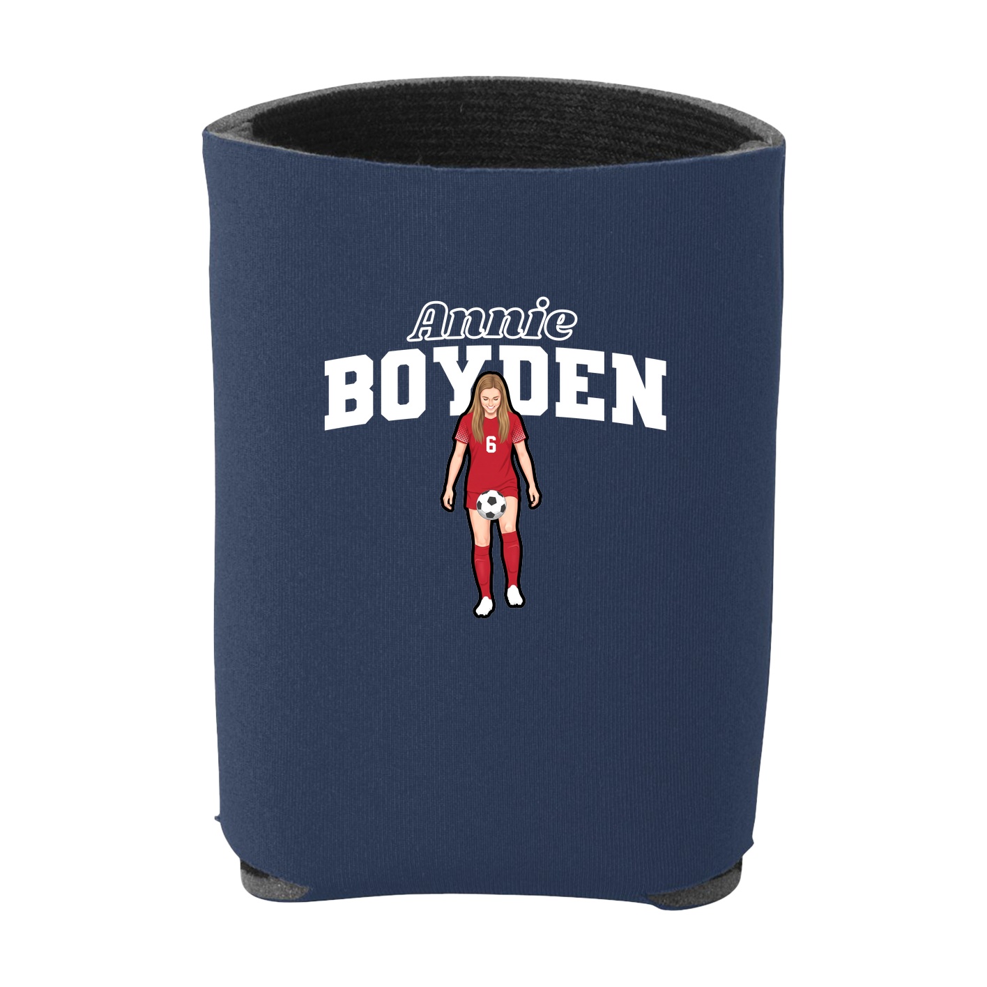 Can Holder — Name Arch in Navy