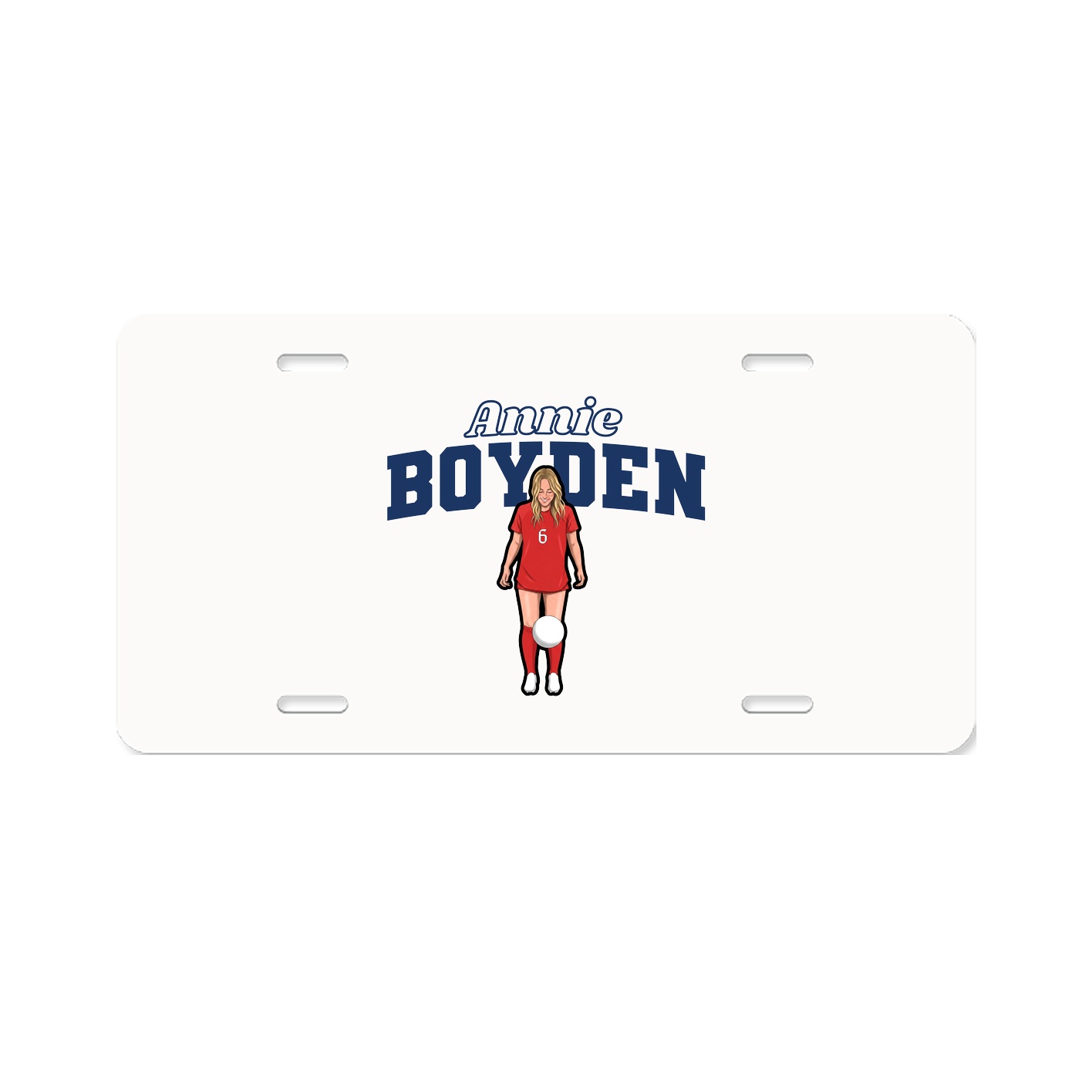 License Plate — Name Arch in Classic