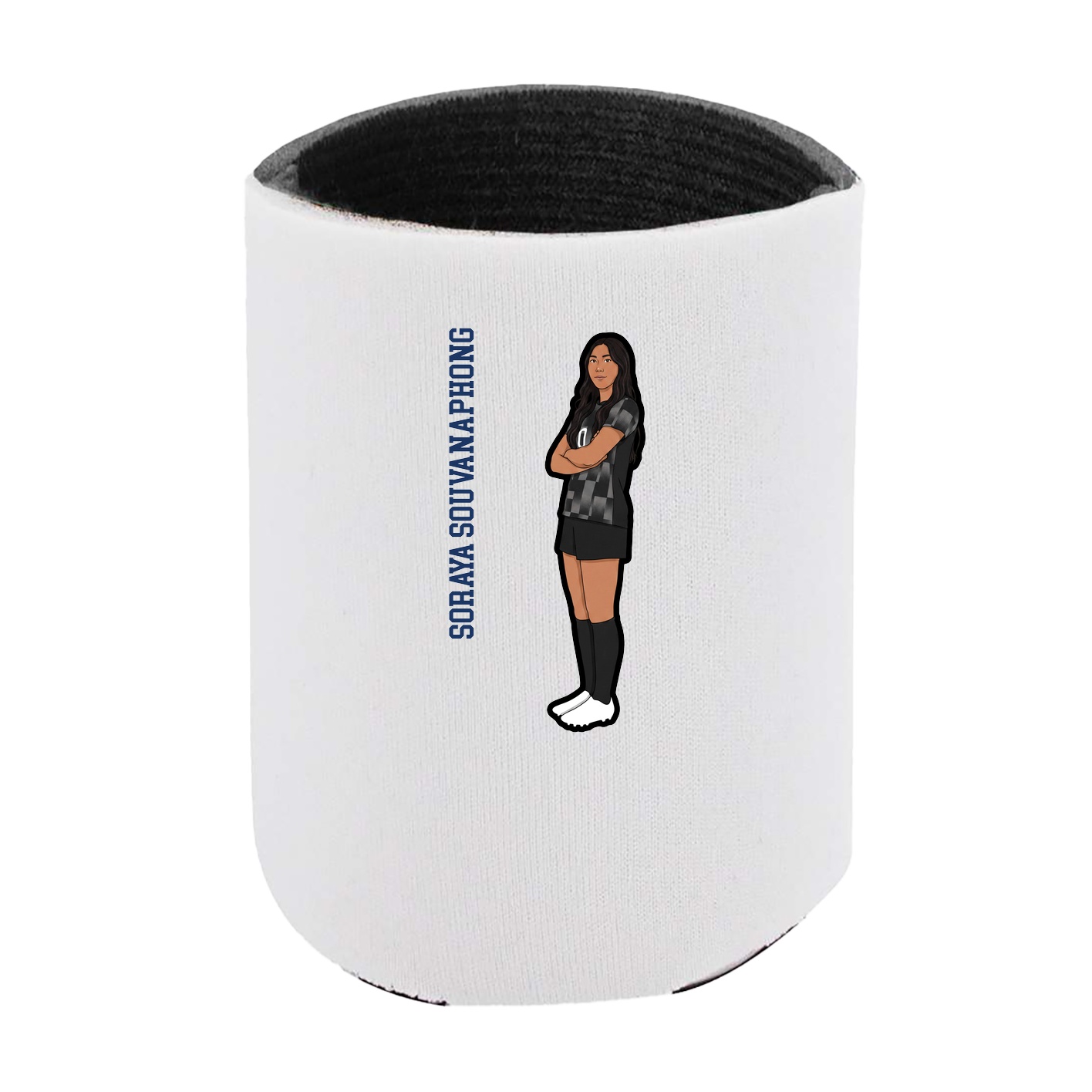 Can Holder — Name Vertical in White