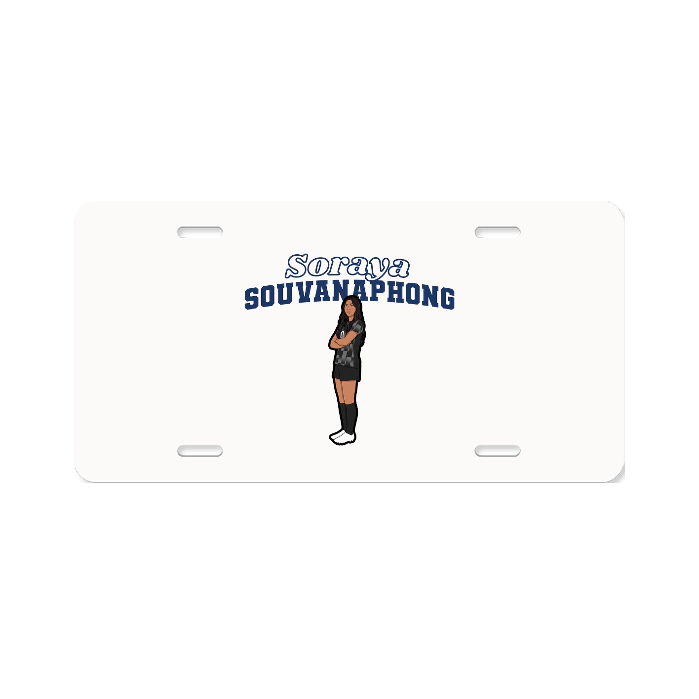 License Plate — Name Arch in Classic