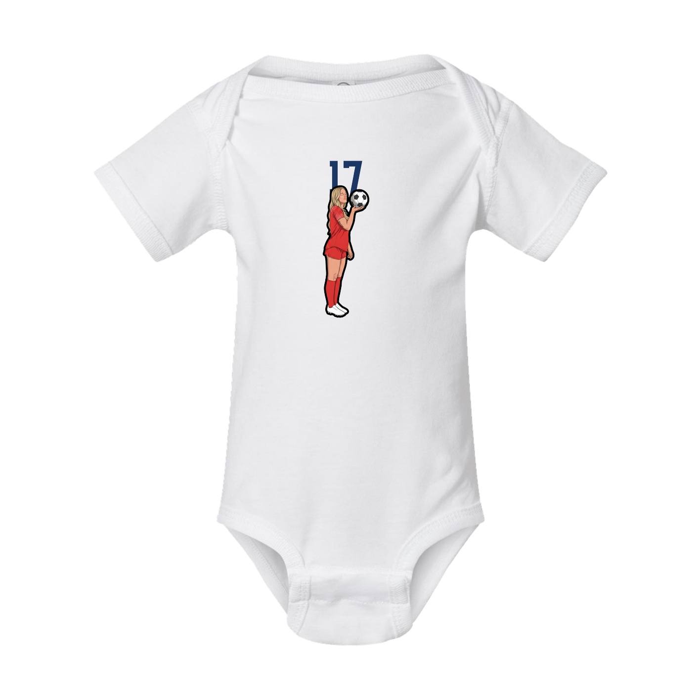 Baby Onesie — Number Top in White
