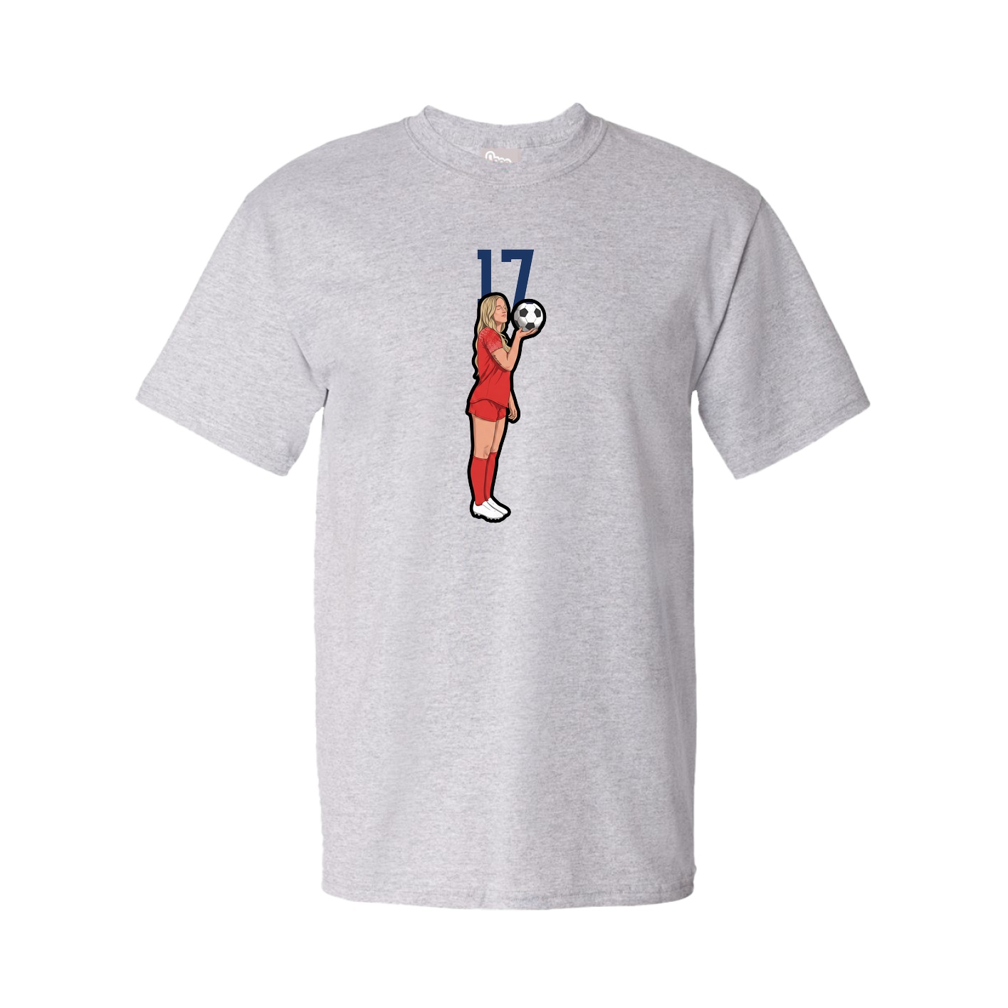 Youth Tee — Number Top in Grey