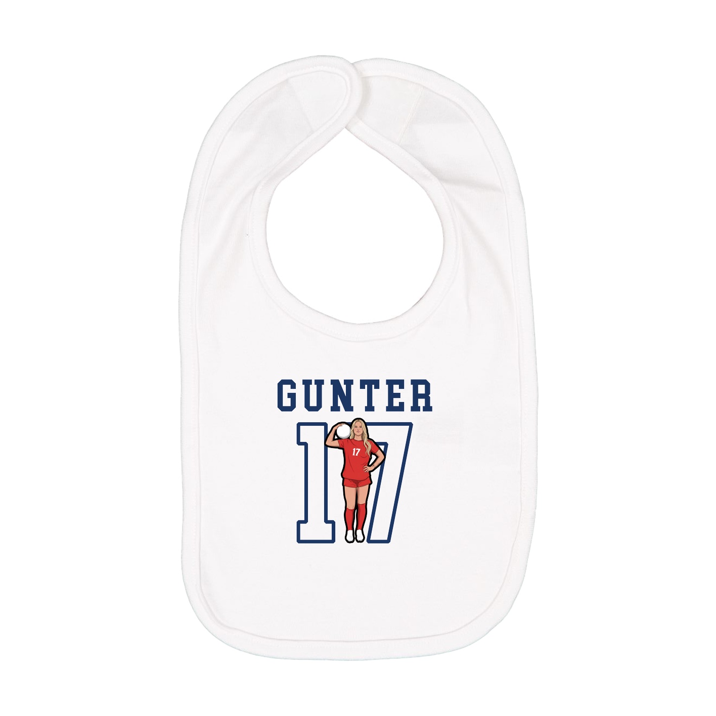 Infant Bib — Shirsey in White