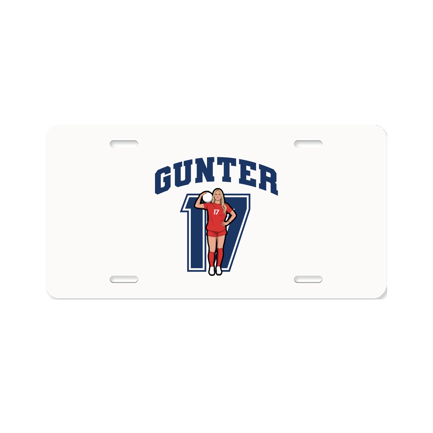 License Plate — Number in Classic