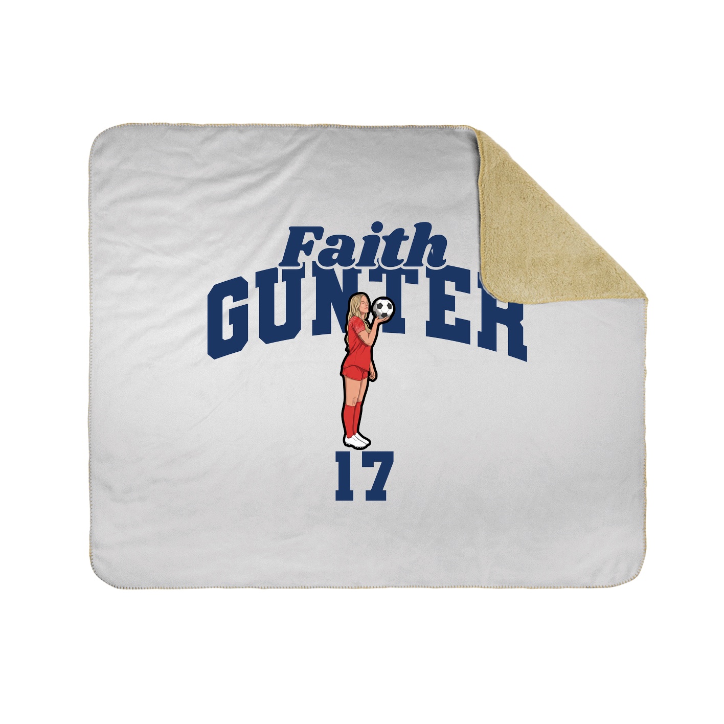 Throw Blanket — Signature Arch in White