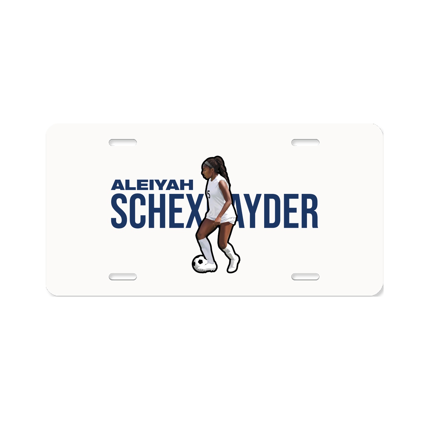 License Plate — Player Name in Classic