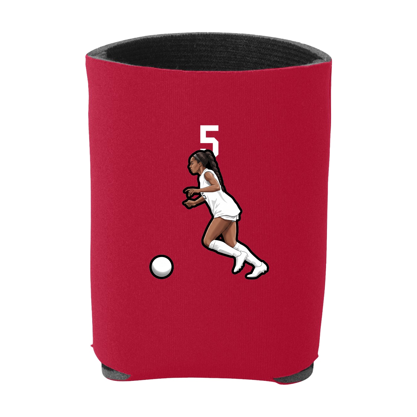Can Holder — Number Top in Red