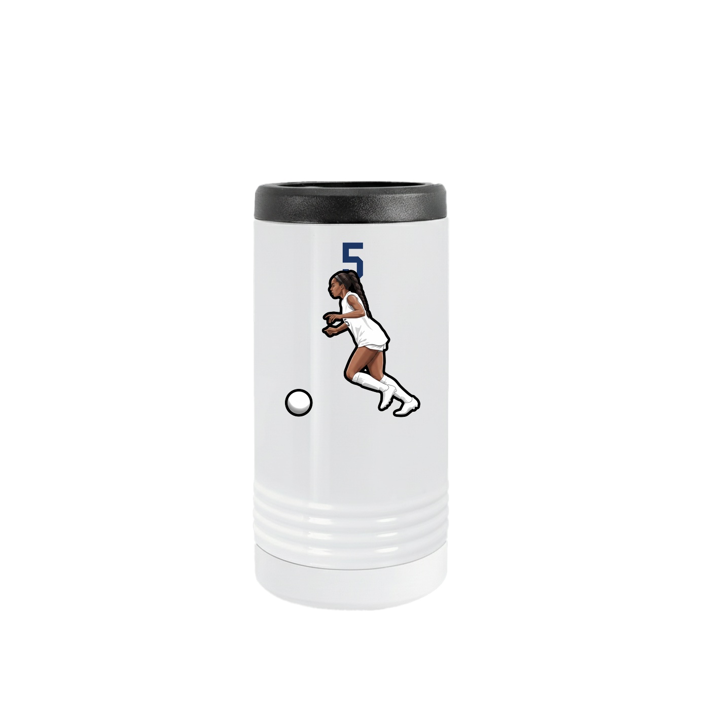 Slim Beverage Holder — Number Top in White