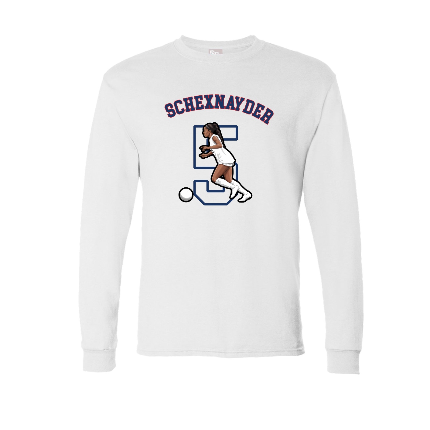Long Sleeve Tee — Shirsey Arch in White