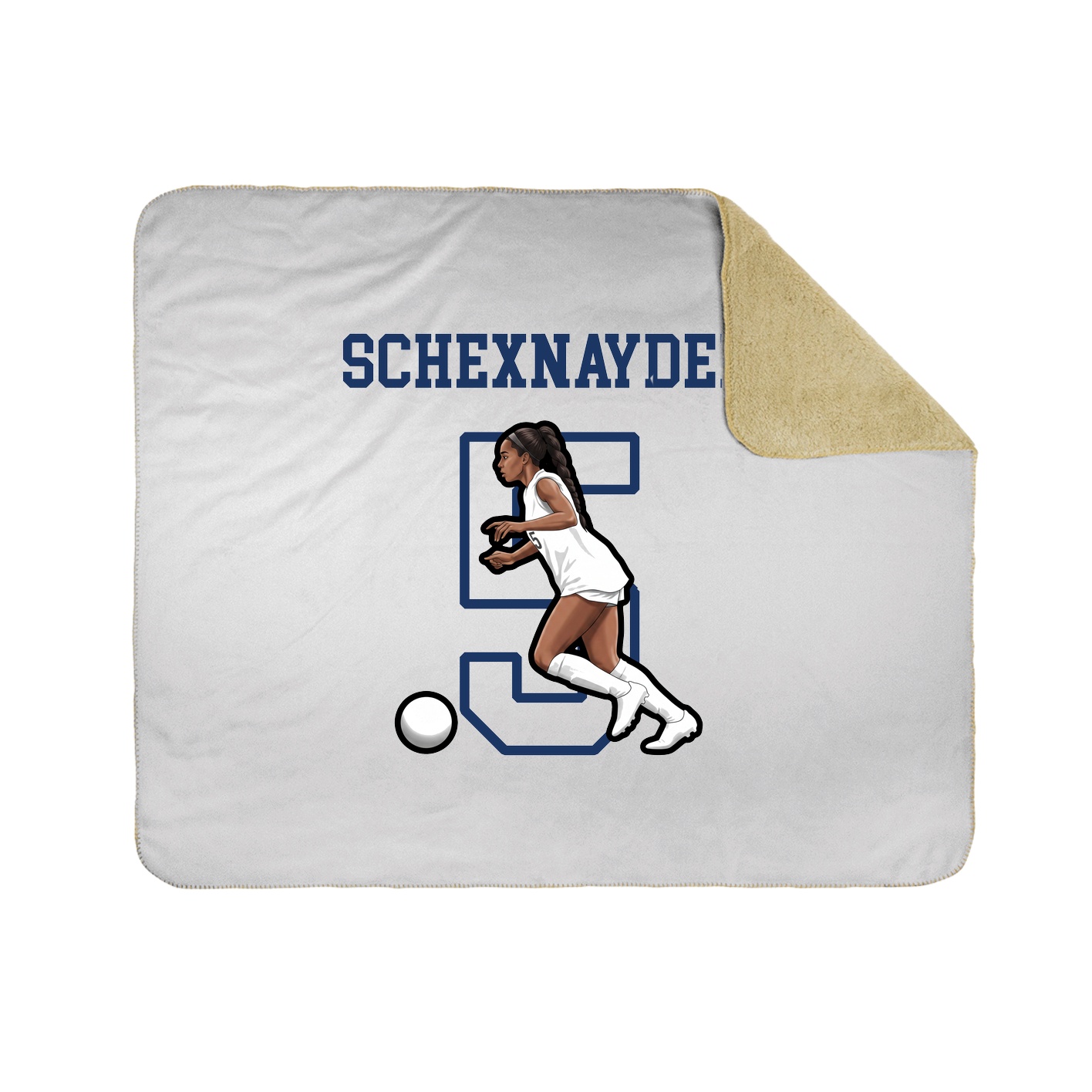 Throw Blanket — Shirsey in White