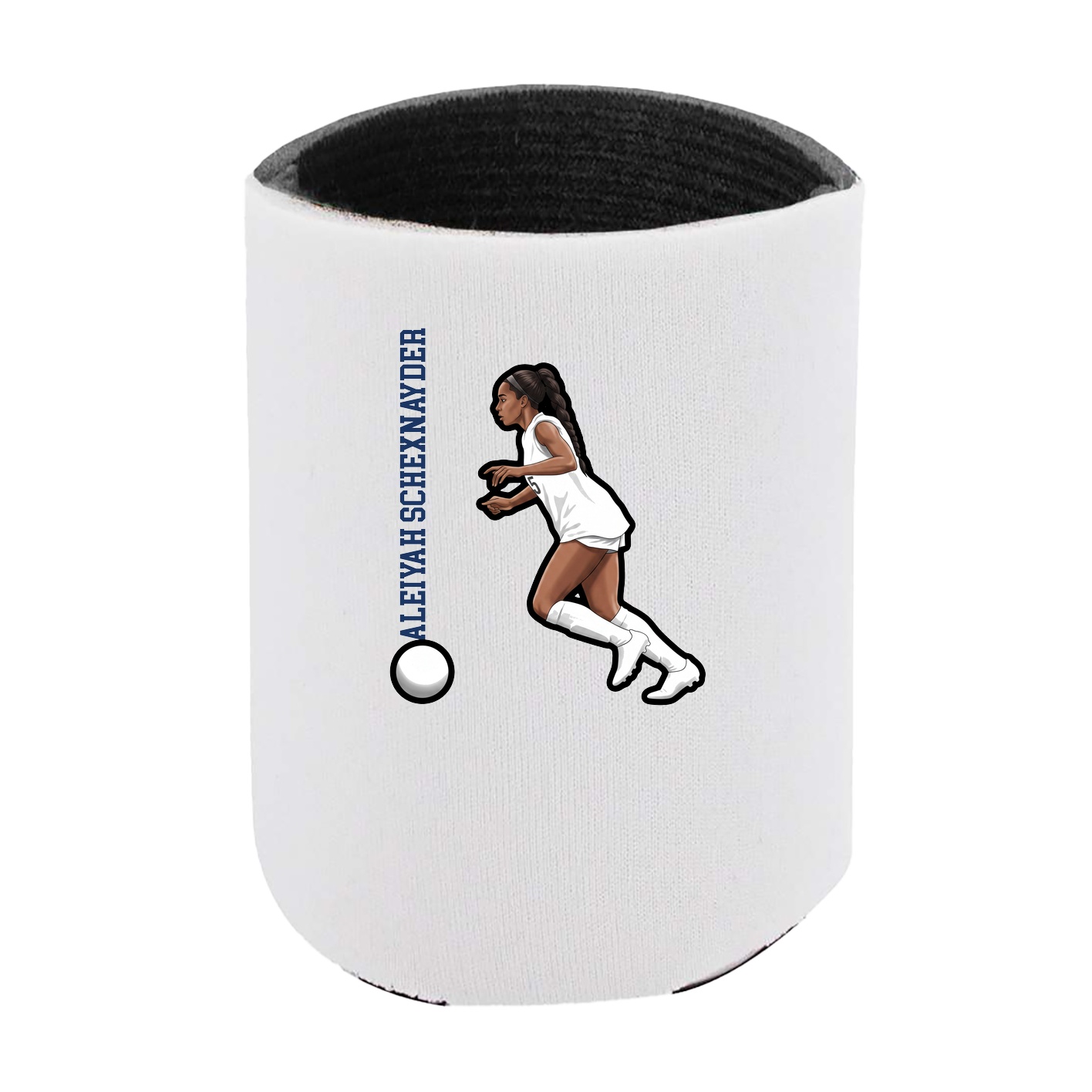 Can Holder — Name Vertical in White
