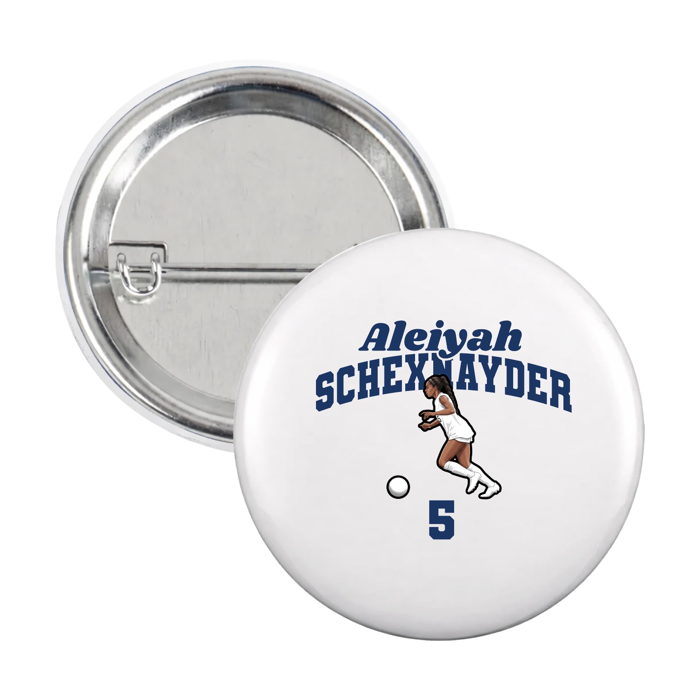 Game Day Button — Signature Arch in White