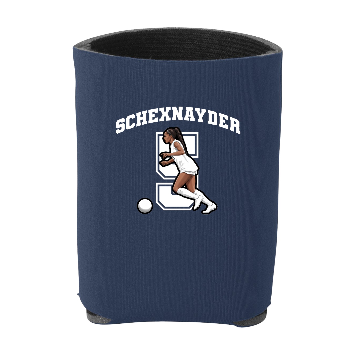 Can Holder — Number in Navy