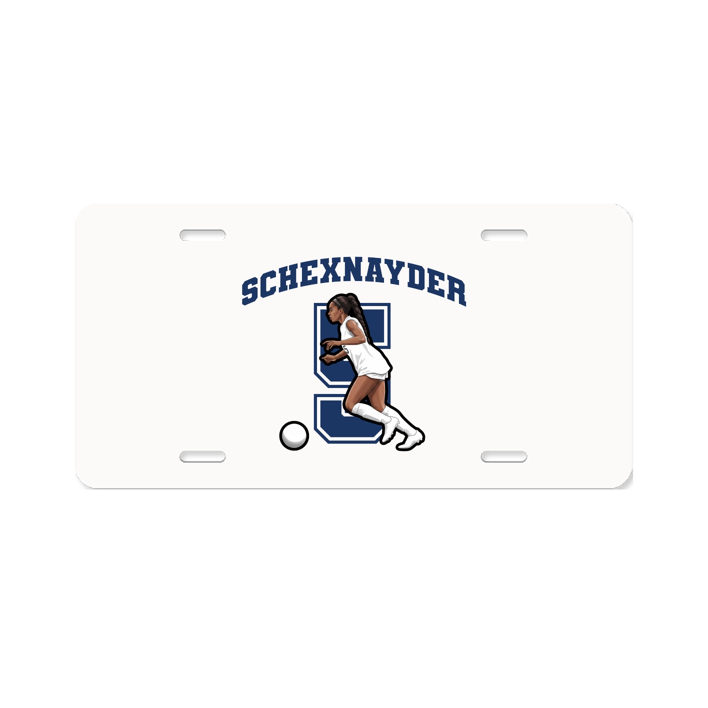 License Plate — Number in Classic