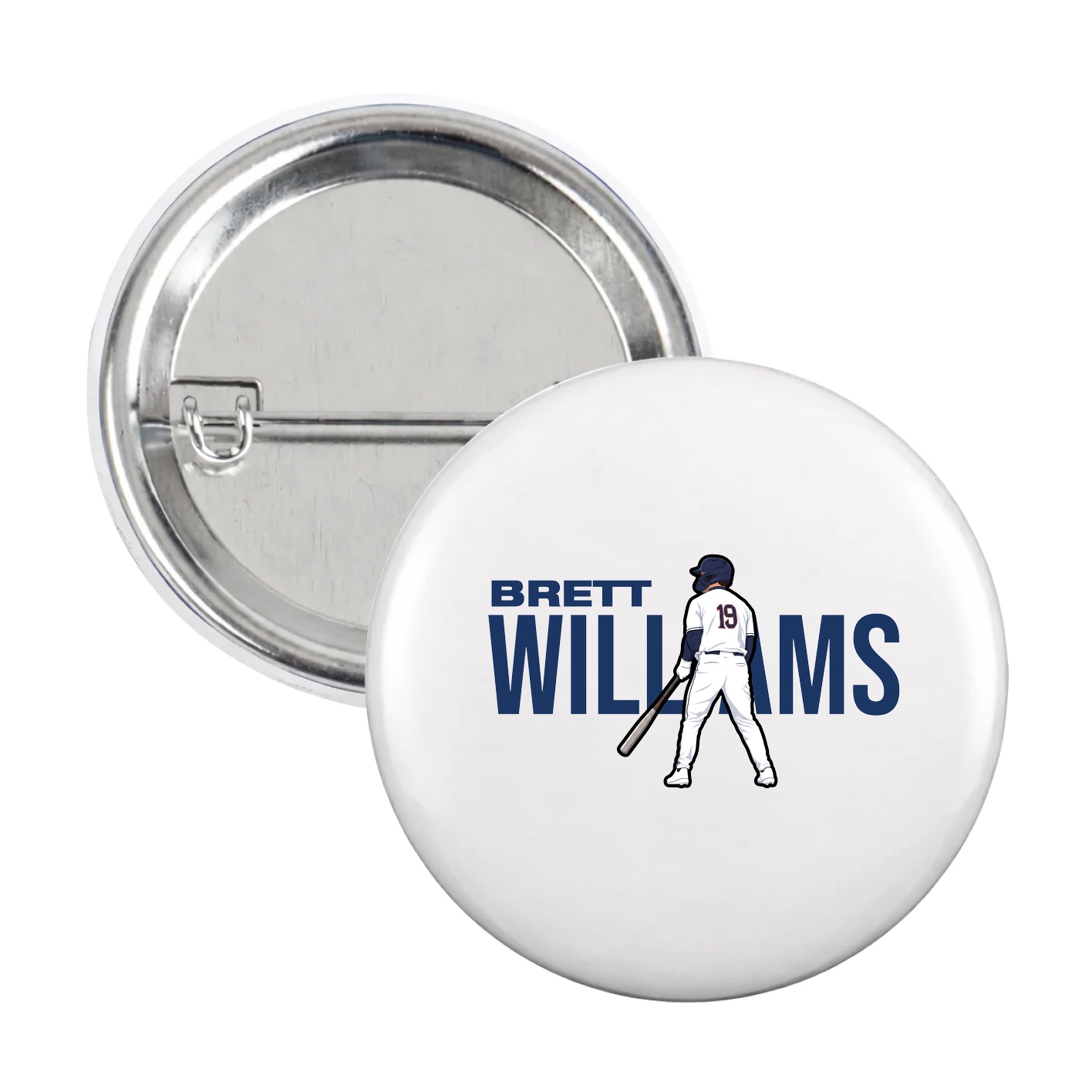 Game Day Button — Player Name in White