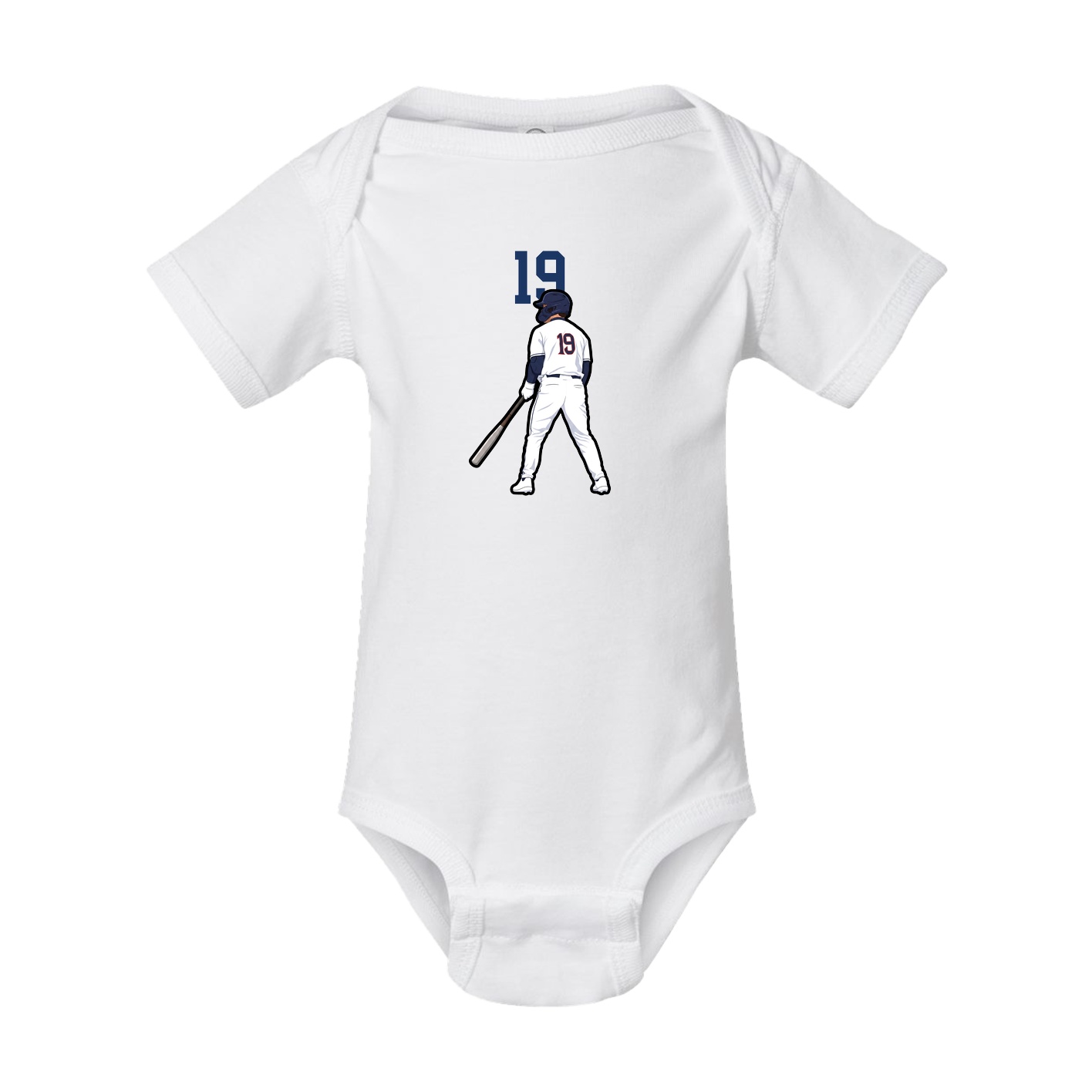 Baby Onesie — Number Top in White