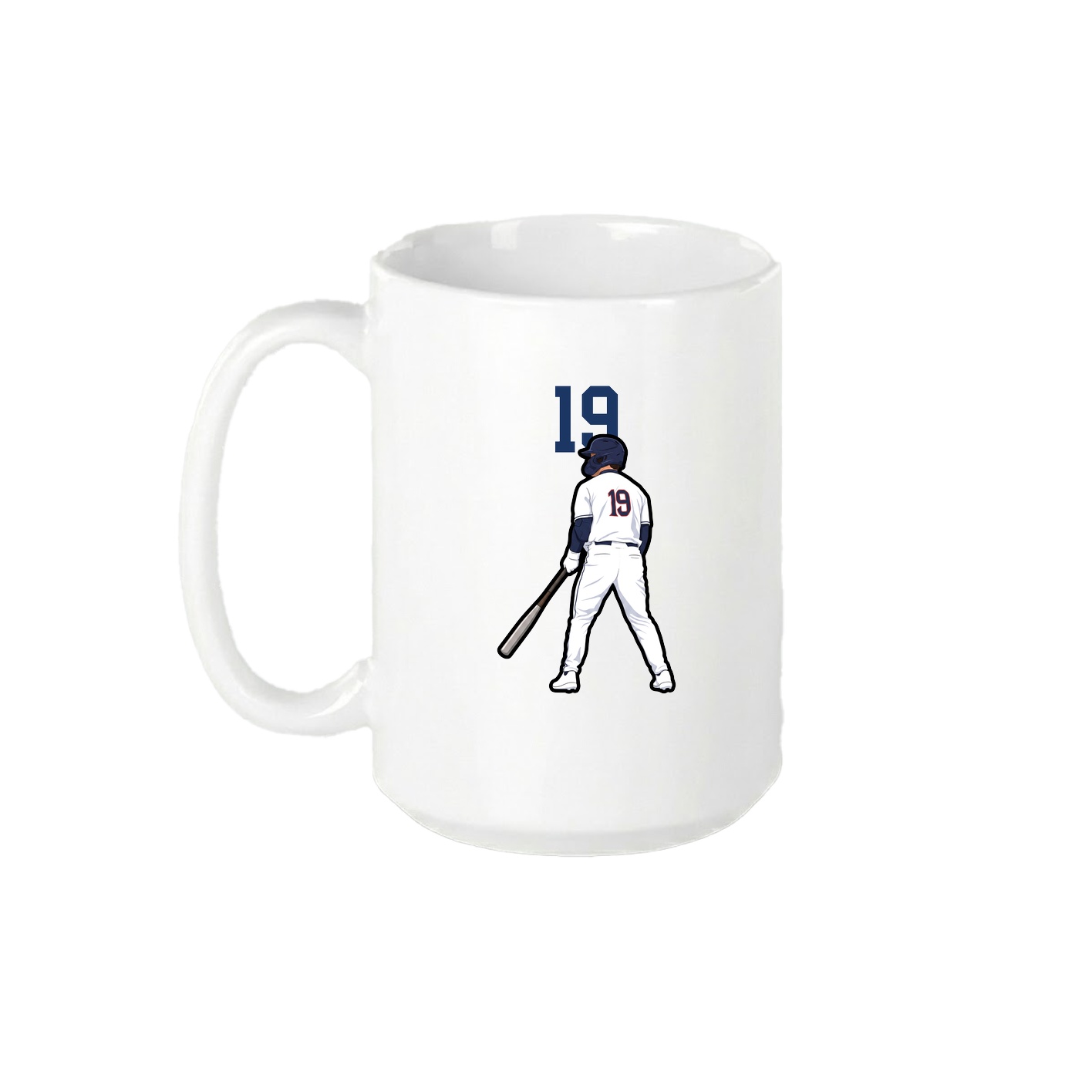 15oz Coffee Mug — Number Top in White