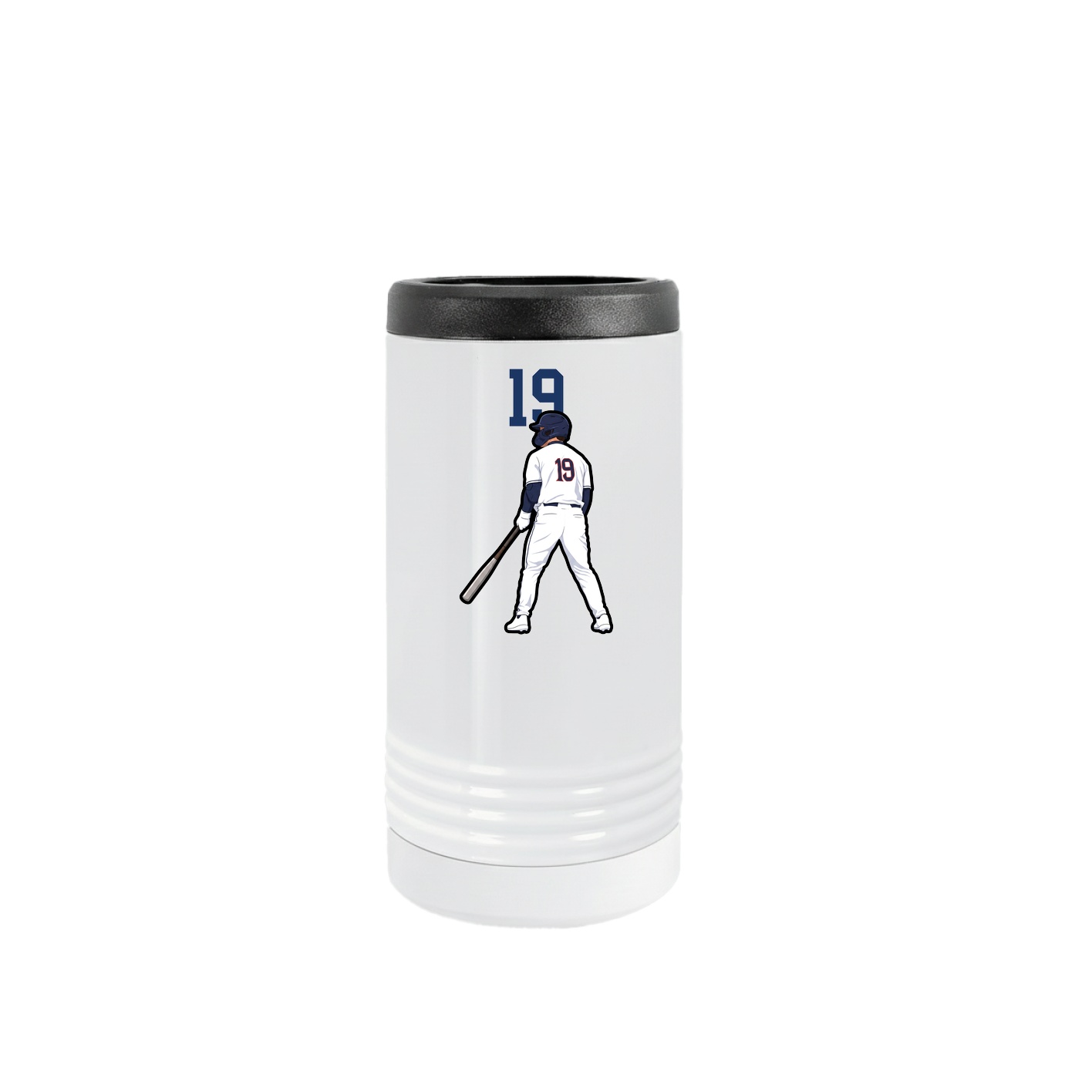 Slim Beverage Holder — Number Top in White