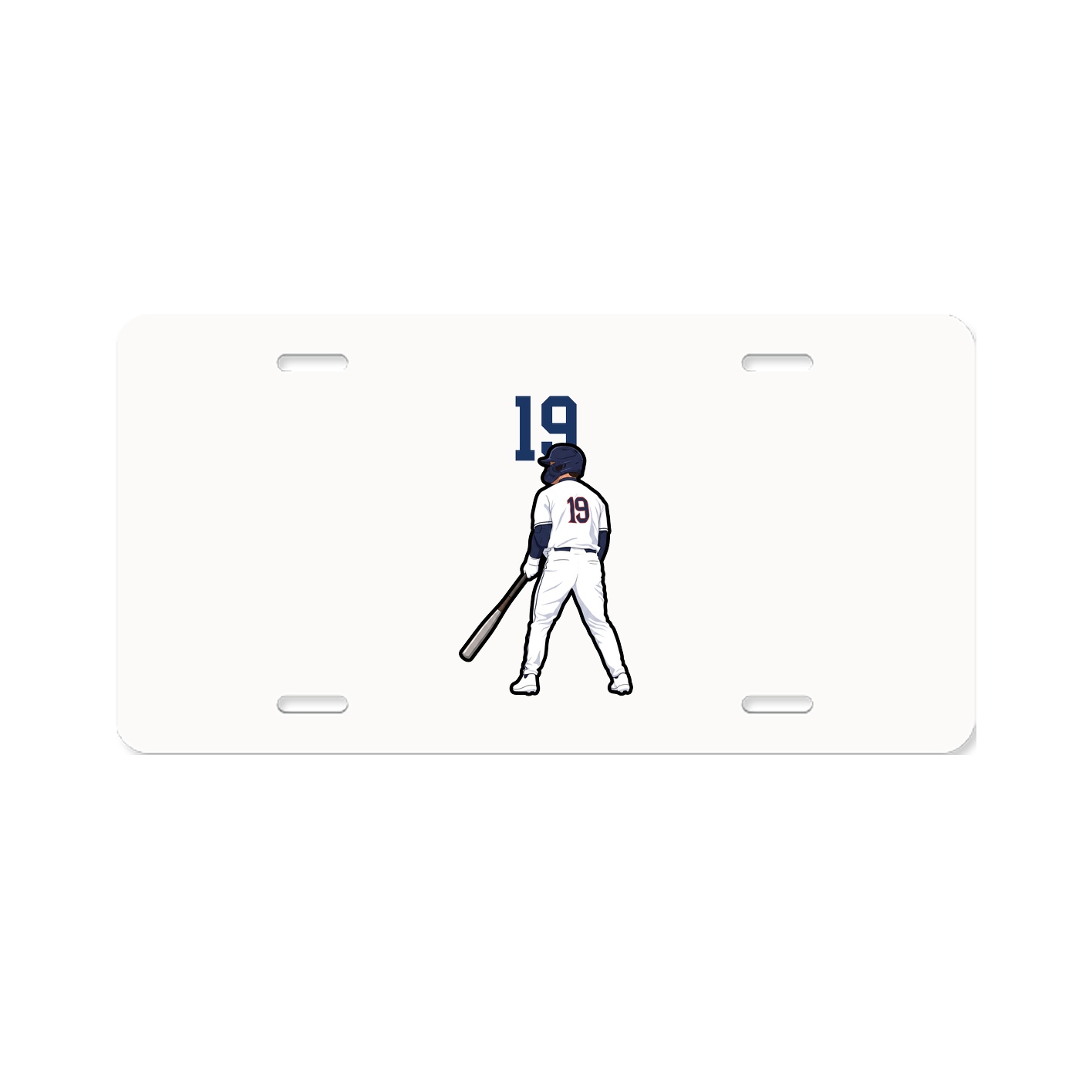 License Plate — Number Top in Classic