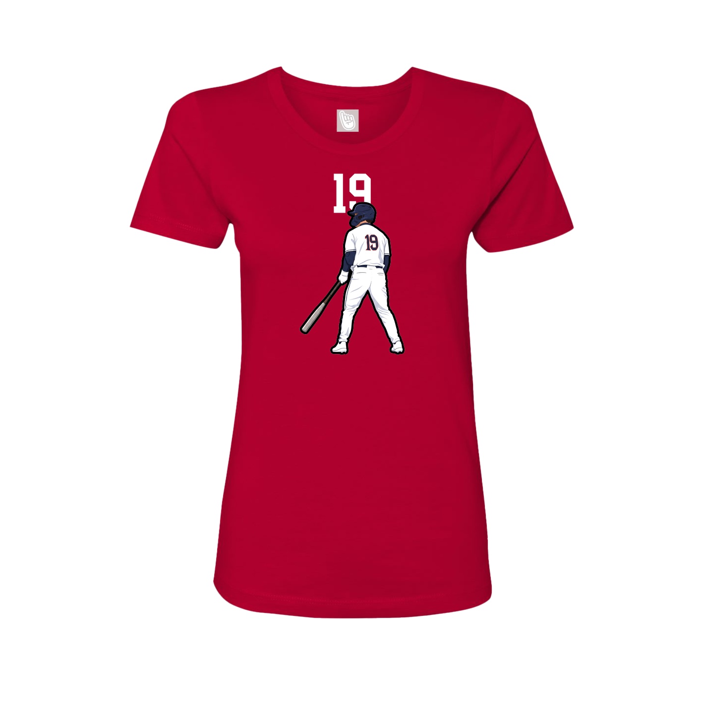 Womens Tee — Number Top in Red