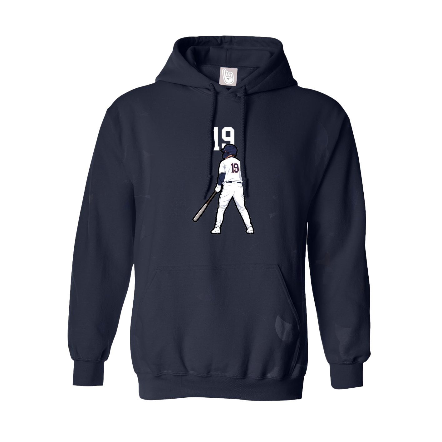 Hoodie — Number Top in Navy