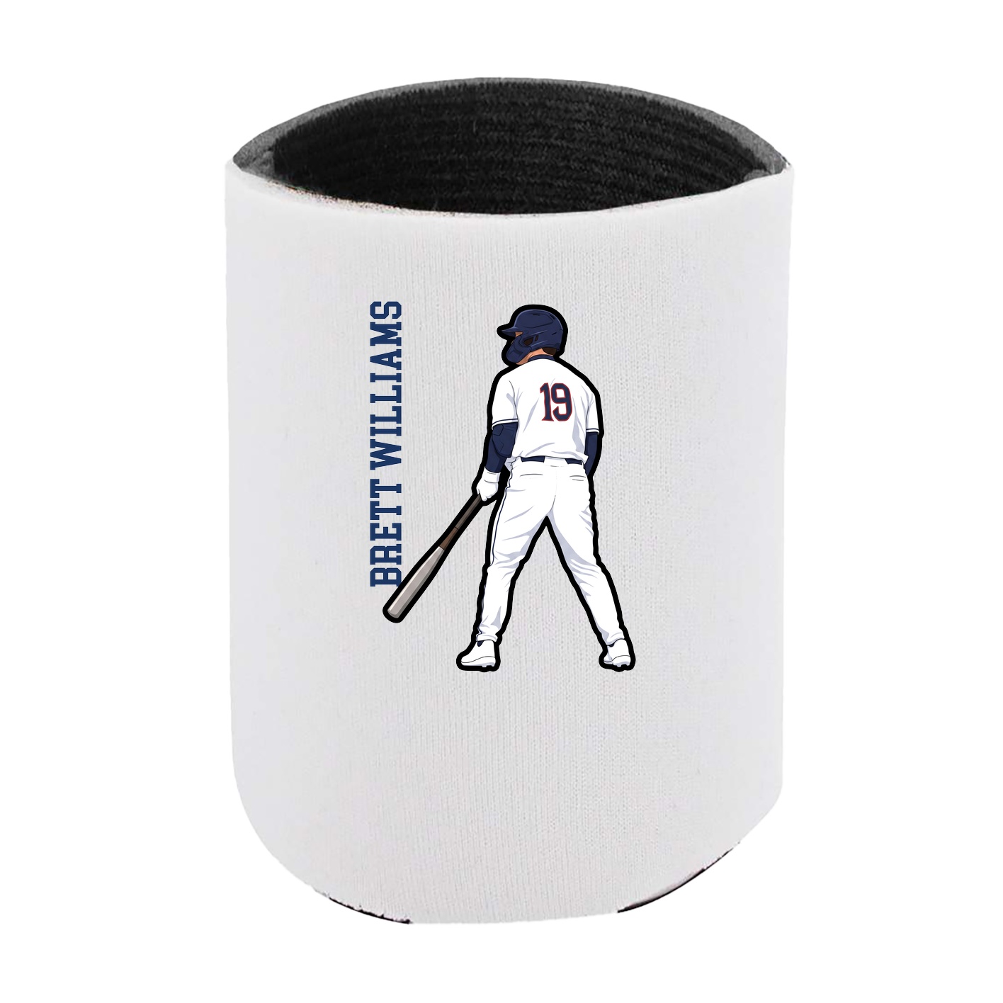 Can Holder — Name Vertical in White