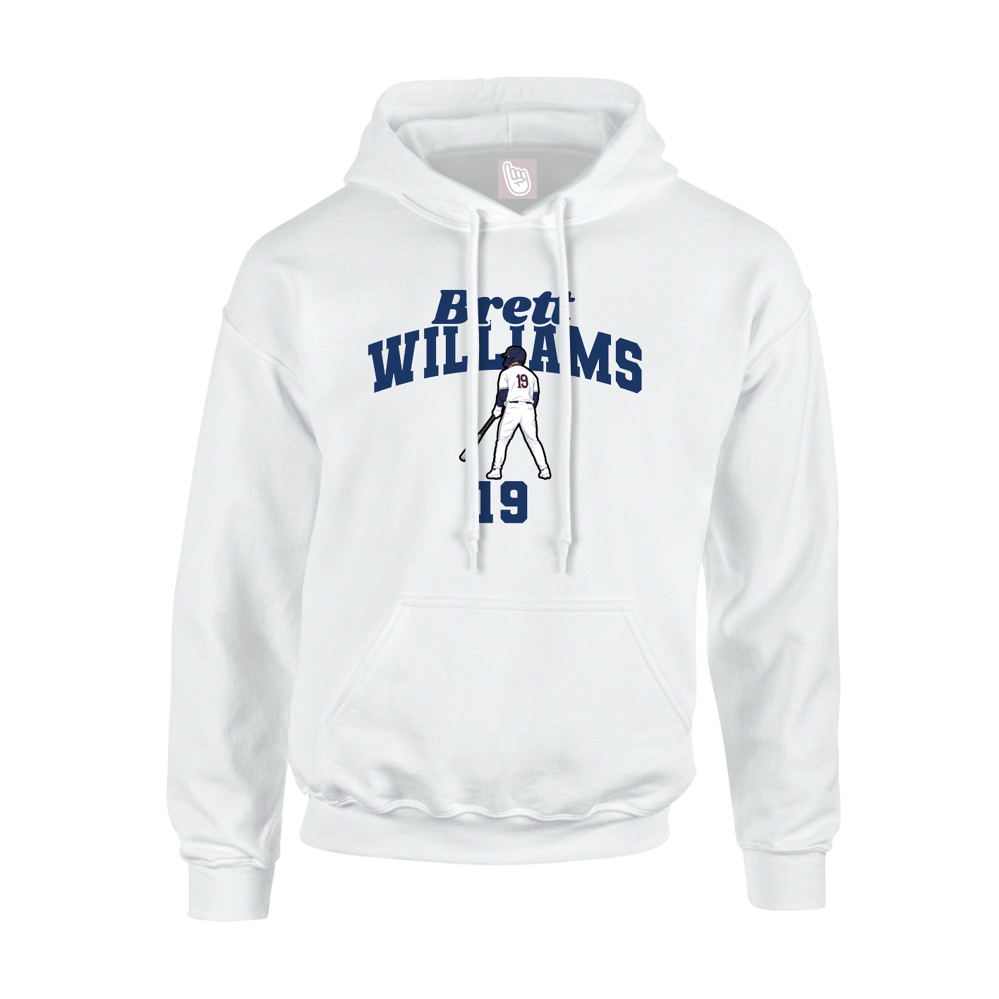 Youth Hoodie — Signature Arch in White