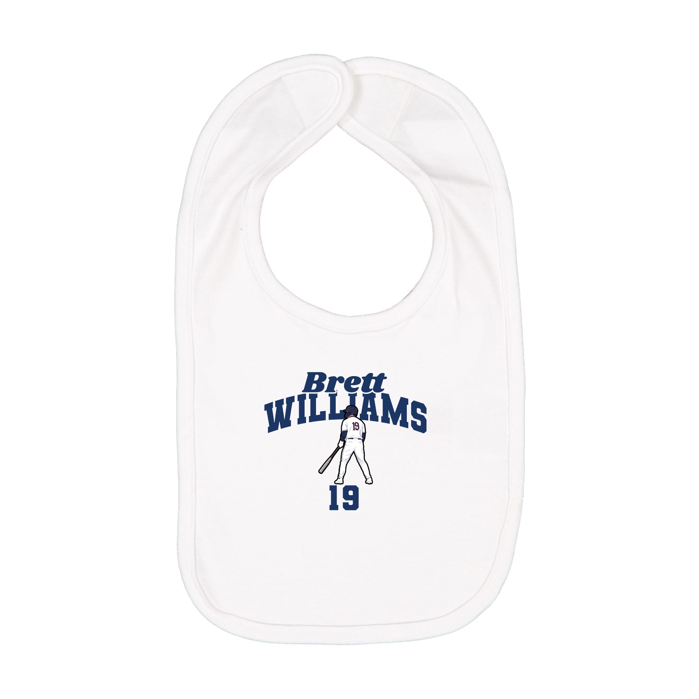 Infant Bib — Signature Arch in White