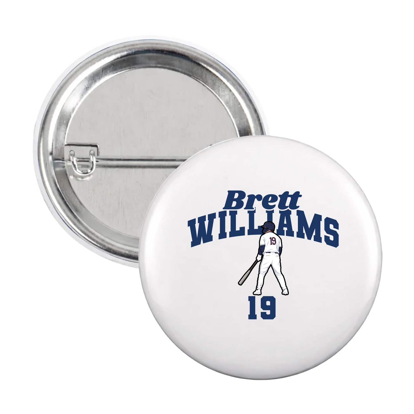 Game Day Button — Signature Arch in White